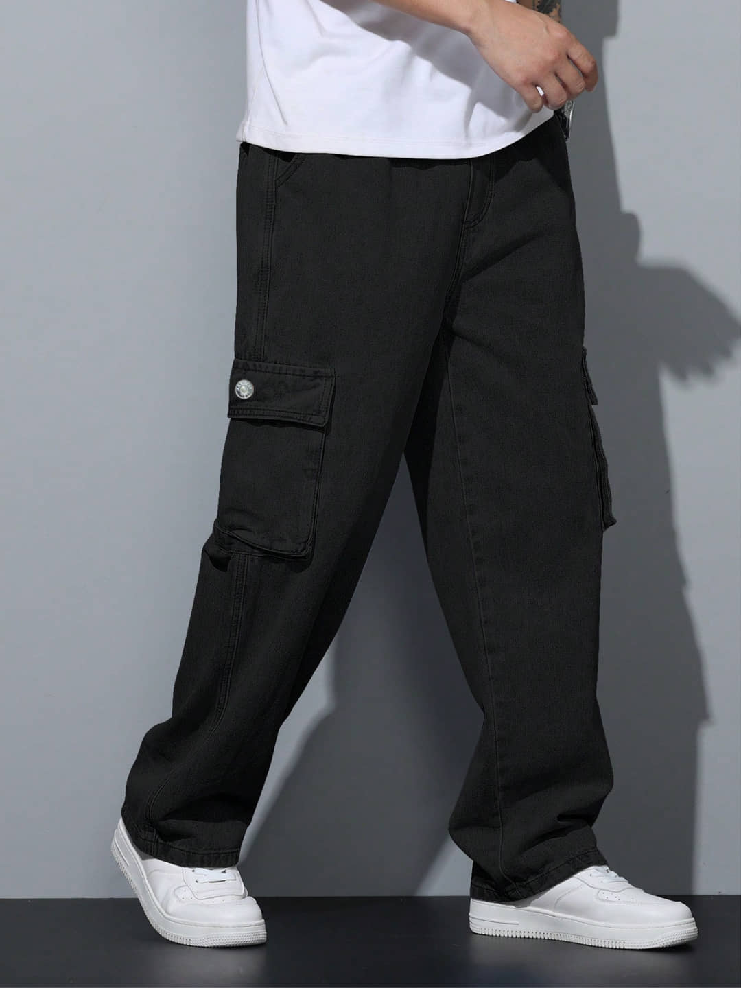 Masterly Weft Straight Clean Look Men's Jeans - Black ( Pack of 1 ) - Jeans | Buy online on ZillyBuy