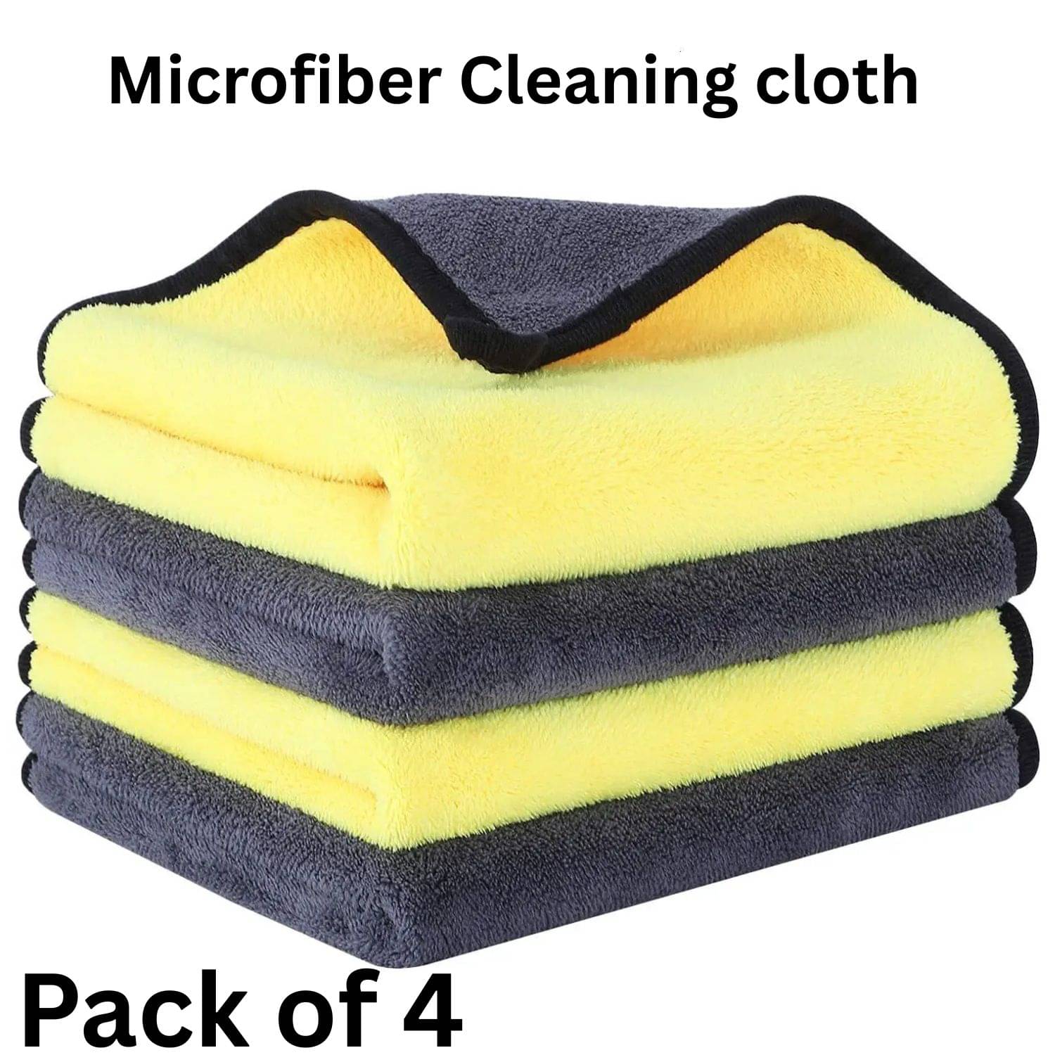    			Microfiber Cloth 800 Gsm - Pack of 3(30X40 cm)-Comes in Random Colours, Multi-Purpose cleaning cloth/Towel, microfiber towels for cars, car cleaning cloth, car washing cloth, drying towel, car towel, car cleaning cloth, glass cleaning cloth