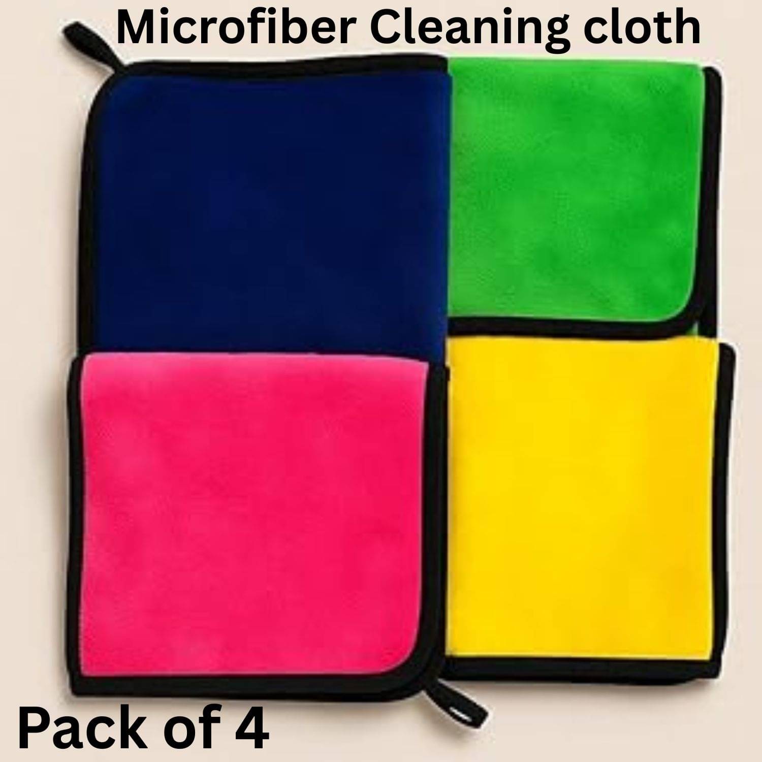     			Microfiber Cloth 800 Gsm - Pack of 3(30X40 cm)-Comes in Random Colours, Multi-Purpose cleaning cloth/Towel, microfiber towels for cars, car cleaning cloth, car washing cloth, drying towel, car towel, car cleaning cloth, glass cleaning cloth