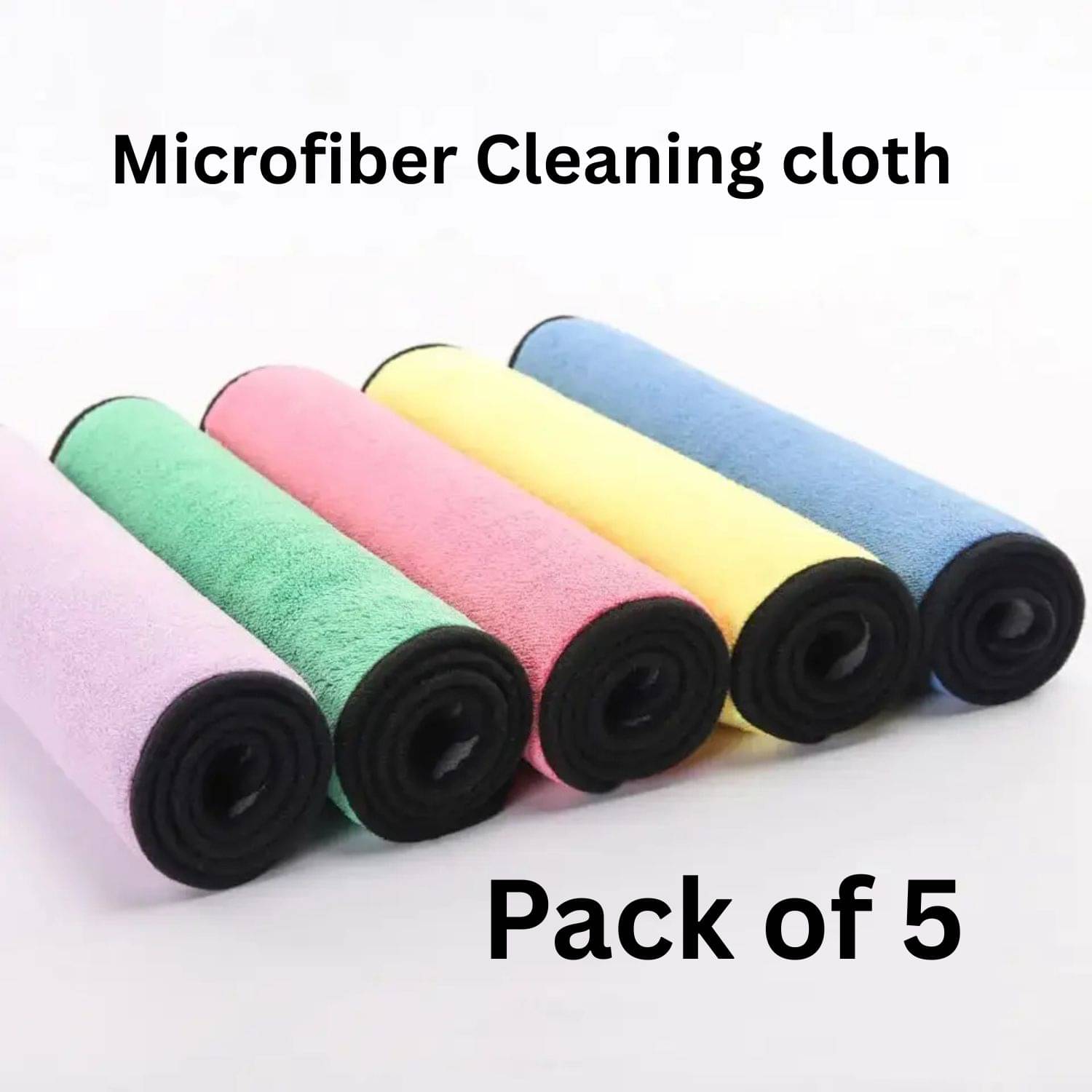     			Microfiber Cloth 800 Gsm - Pack of 3(30X40 cm)-Comes in Random Colours, Multi-Purpose cleaning cloth/Towel, microfiber towels for cars, car cleaning cloth, car washing cloth, drying towel, car towel, car cleaning cloth, glass cleaning cloth