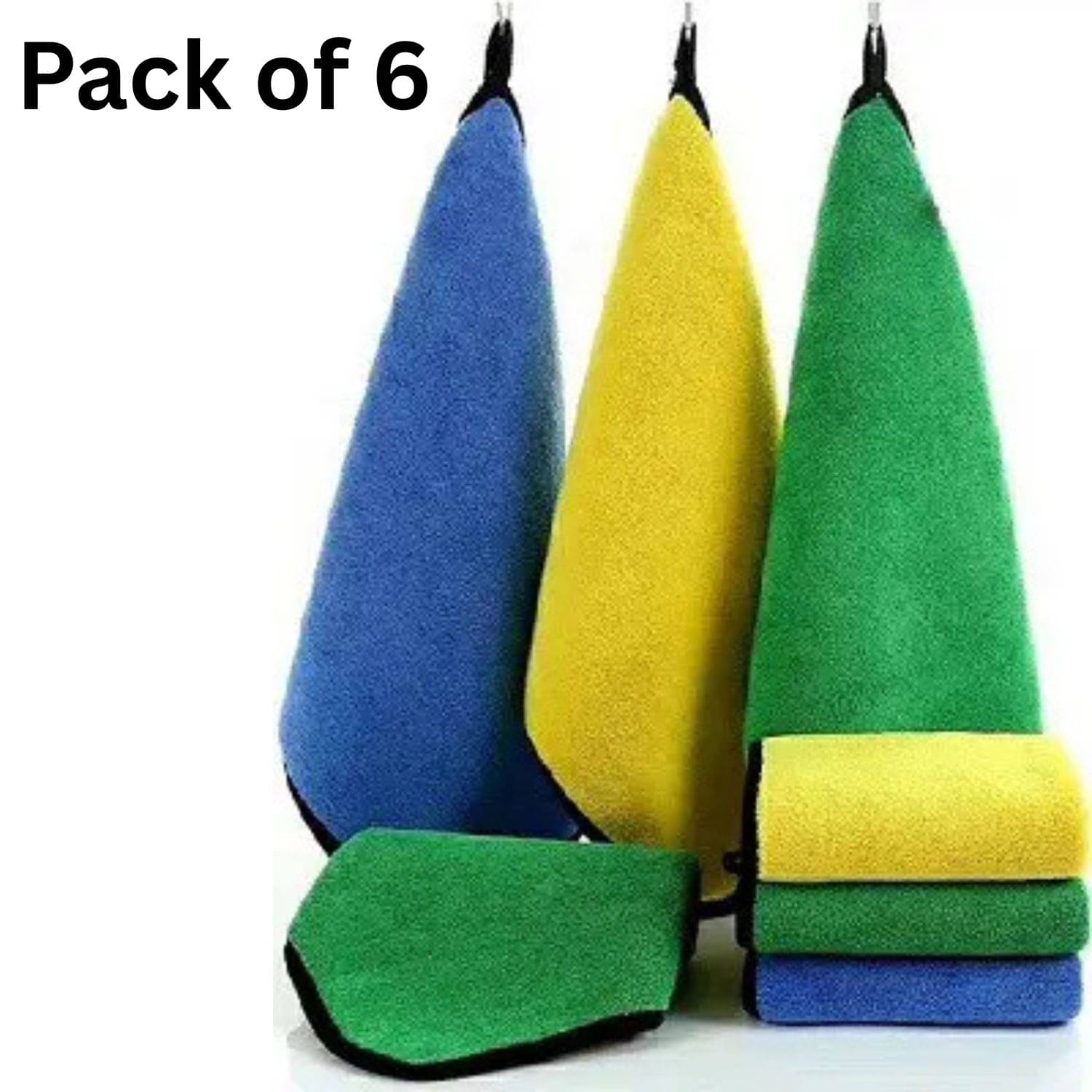     			Microfiber Cloth 800 Gsm - Pack of 3(30X40 cm)-Comes in Random Colours, Multi-Purpose cleaning cloth/Towel, microfiber towels for cars, car cleaning cloth, car washing cloth, drying towel, car towel, car cleaning cloth, glass cleaning cloth