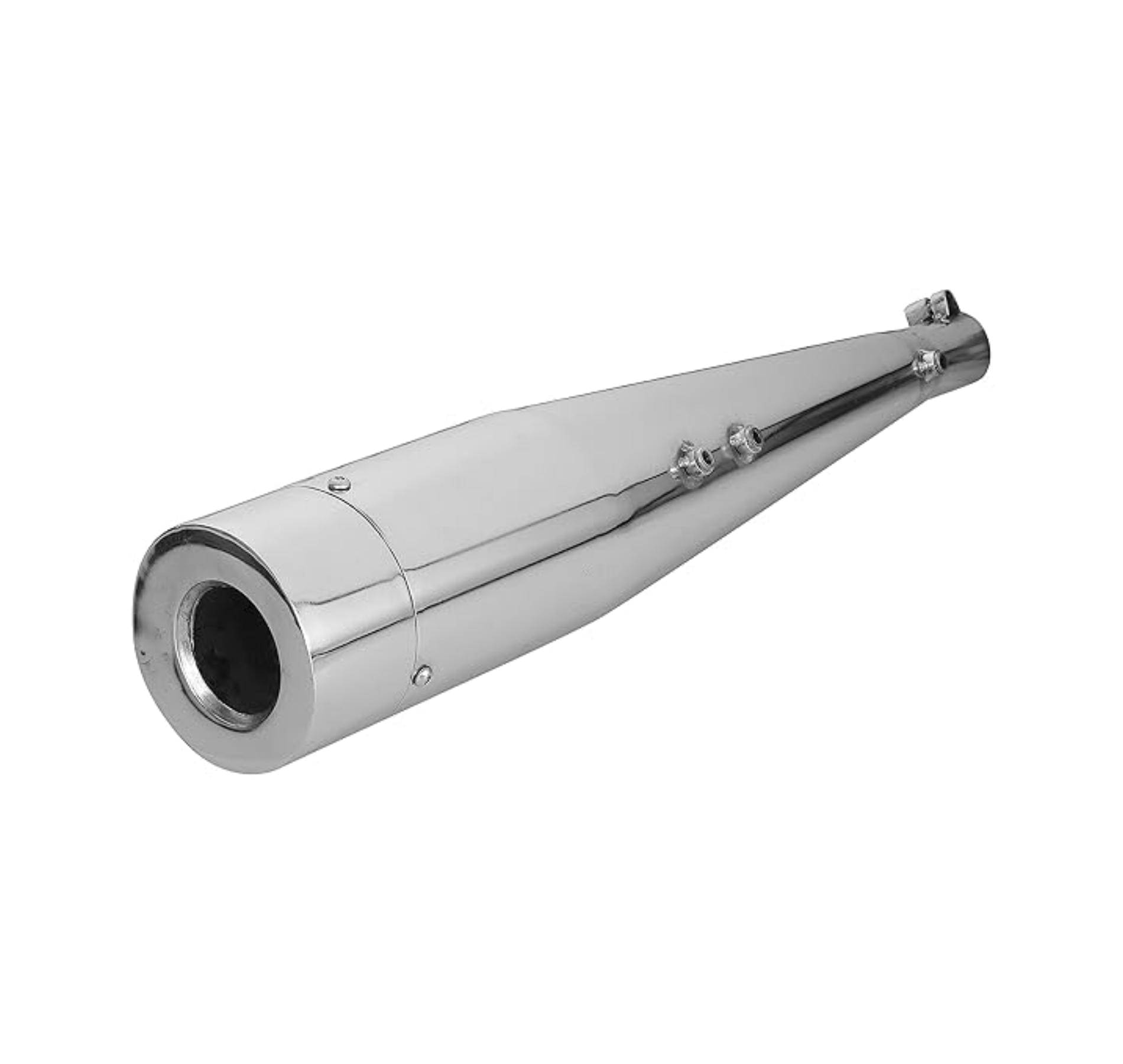     			NOISEWAVE Cobra Chrome silencer Glasswool Exhaust Royal Enfield Classic 500 Full Exhaust System (Mild Steel)