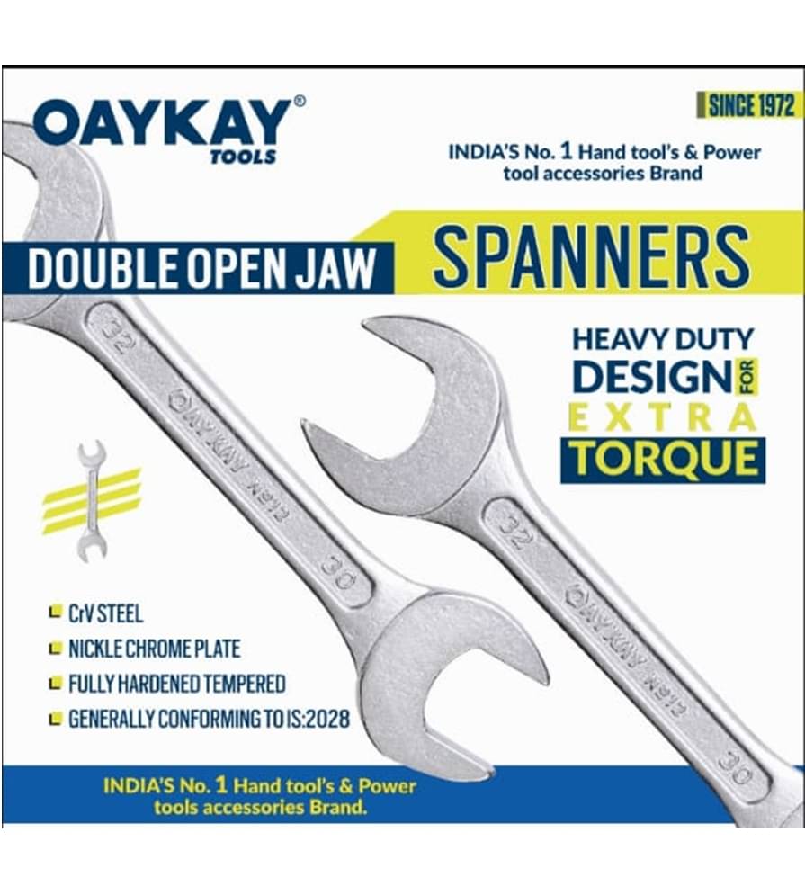 Oaykay Tools Open End Spanner Set of 5 Pc Oaykay Tools Open End Spanner Set of 5 Pc