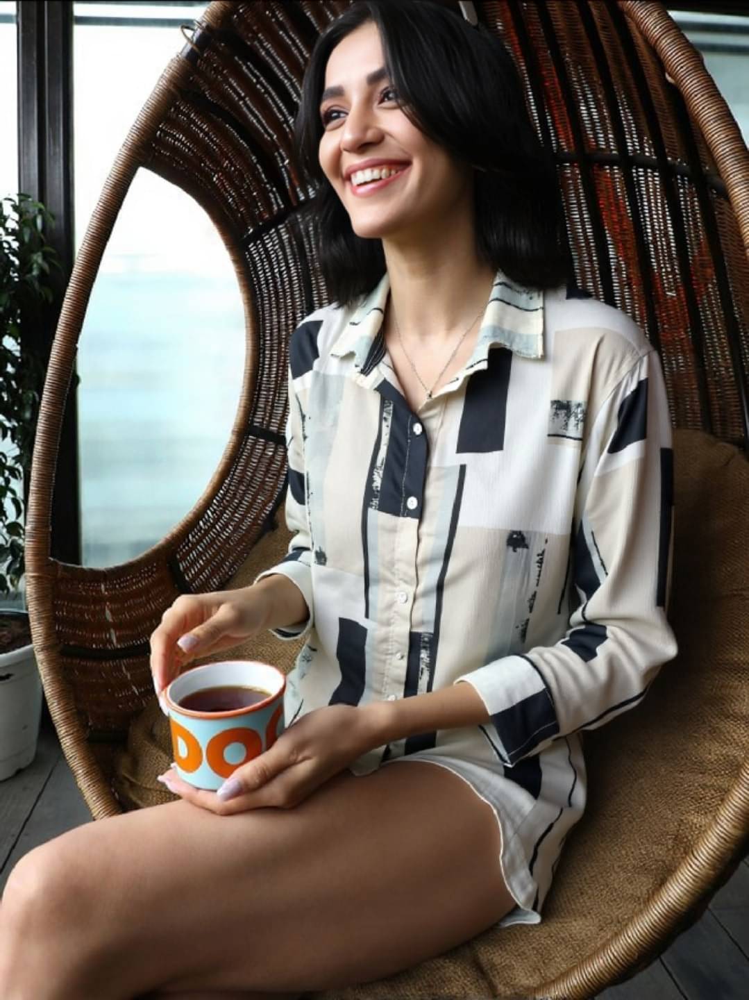     			PLUS PARADISE Women Colorblock Georgette Shirt ( Multi Color )