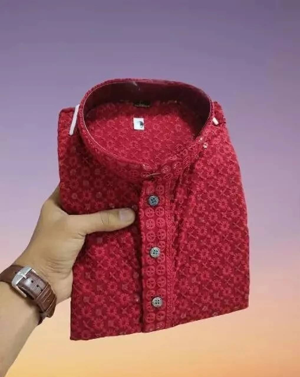 Parallel Times Maroon Cotton Men's Regular Kurta ( Pack of 1 ) Parallel Times Maroon Cotton Men's Regular Kurta ( Pack of 1 )