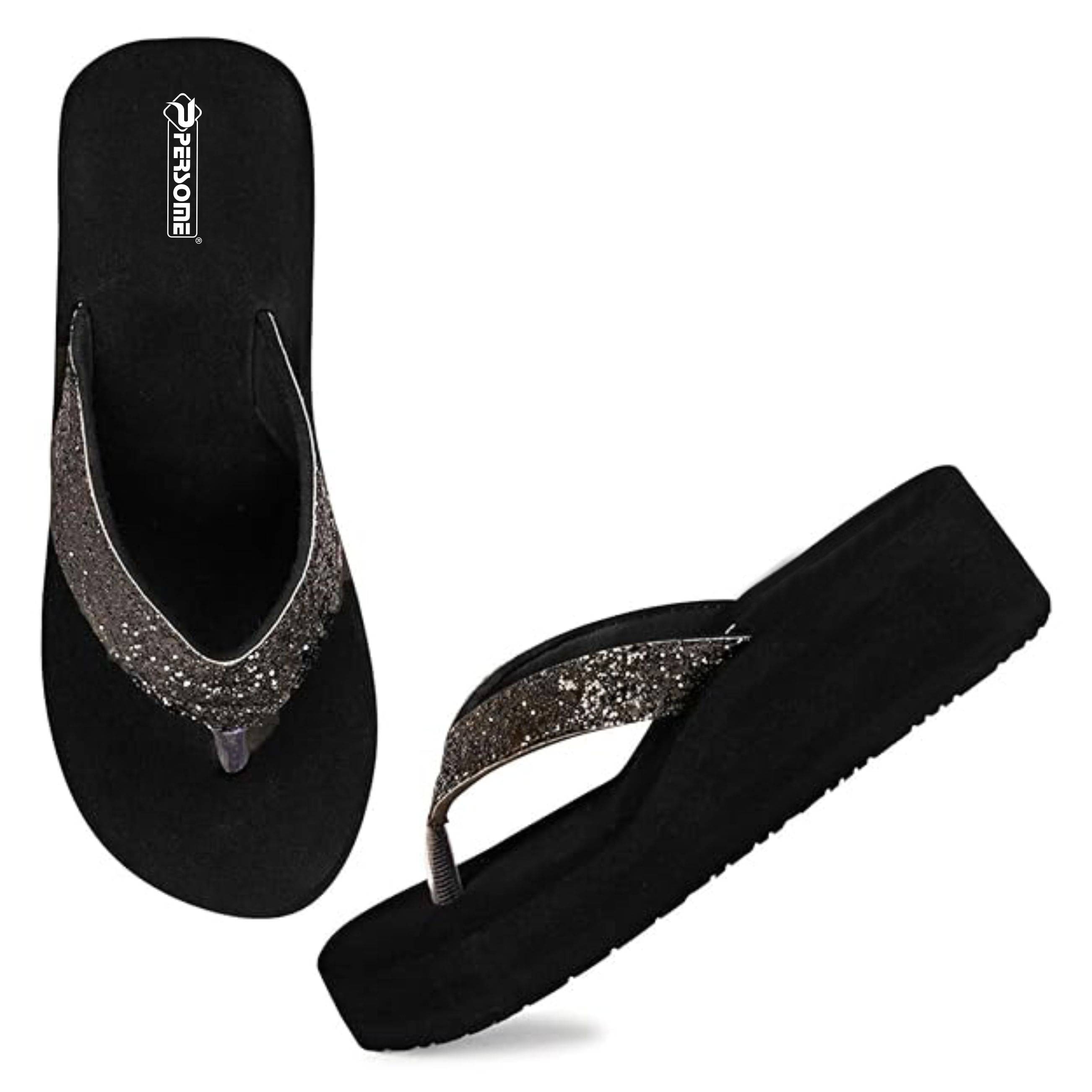     			Persome Black Women's Flats