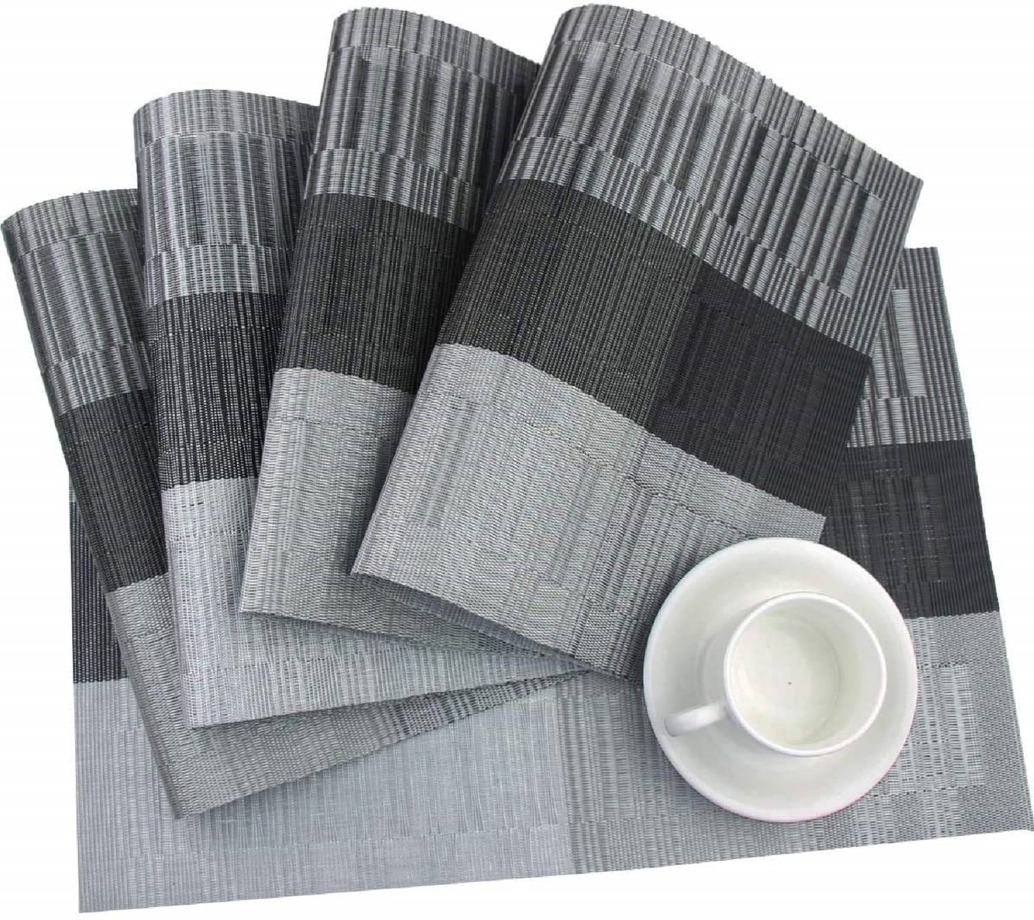 Skindora Polyester Ethnic Rectangle Table Mats ( 30 cm x 45 cm ) Pack of 4 - Assorted Skindora Polyester Ethnic Rectangle Table Mats ( 30 cm x 45 cm ) Pack of 4 - Assorted