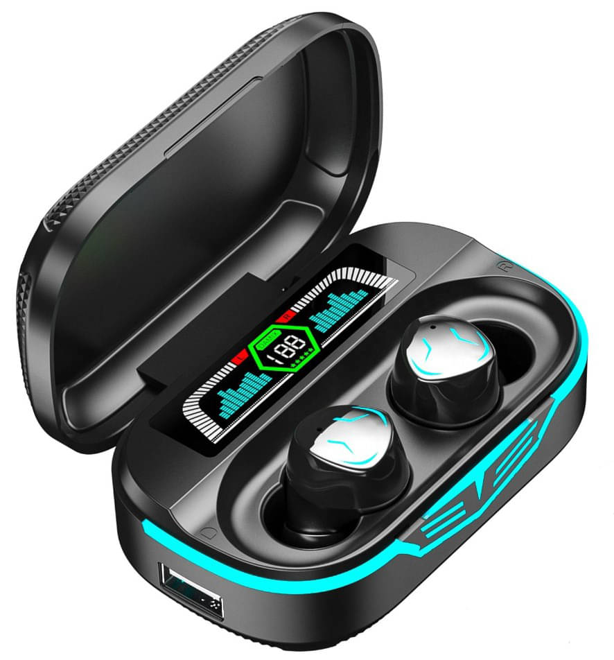     			VEHOP PowerBank TWS True Wireless in Ear Earbuds with Digital Display & 50 Hrs Playtime with Type-C Fast Charging, Bluetooth v5.5 with Low Latency Gaming Mode, Clear Calling ENC Mics, IPX5 Waterproof.
