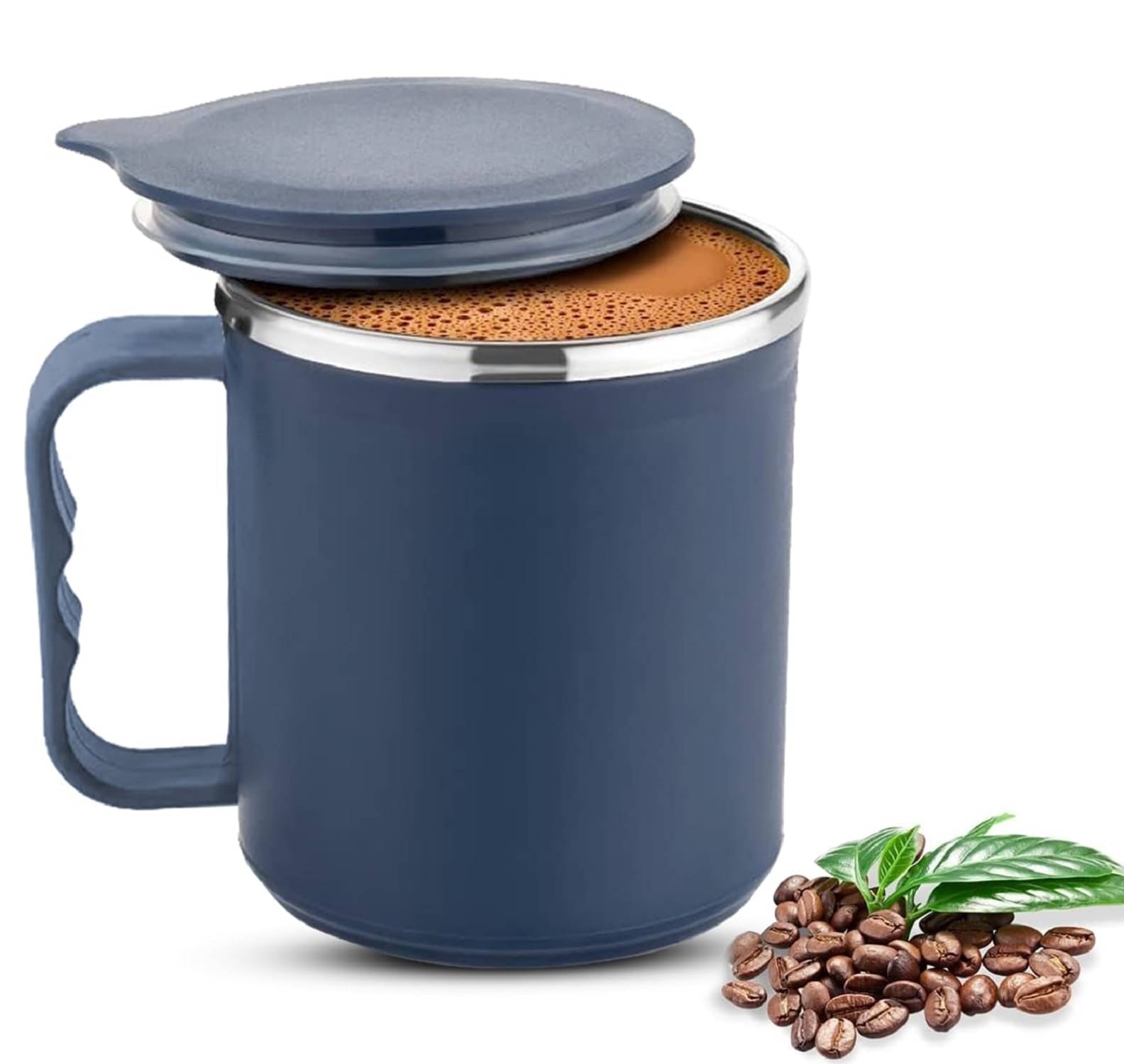     			Weizny Solid Steel Tea Cup 300 ml ( Pack of 1 )