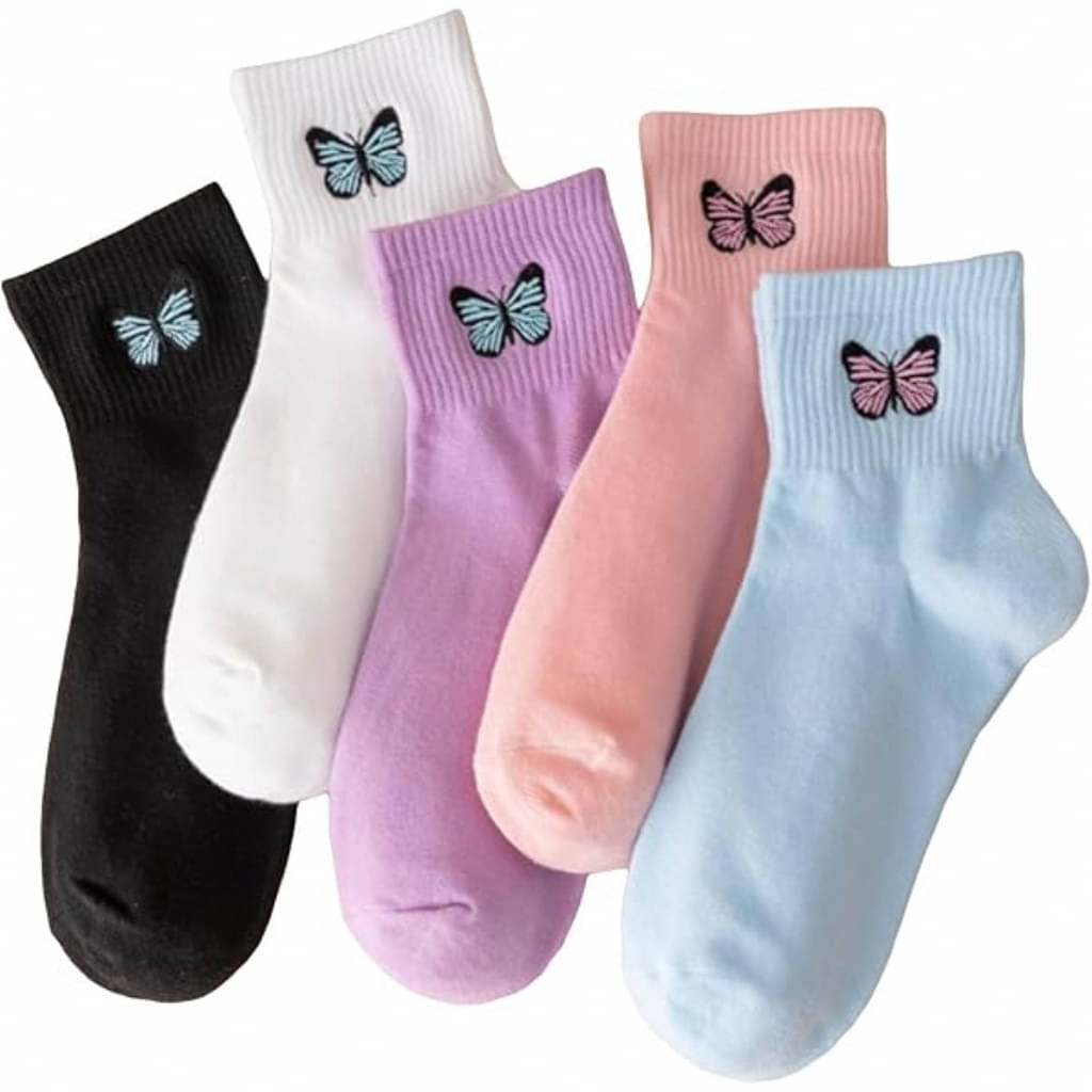 finzer Pack of 5 Women's Cotton Ankle Length Socks ( Multicolor ) finzer Pack of 5 Women's Cotton Ankle Length Socks ( Multicolor )