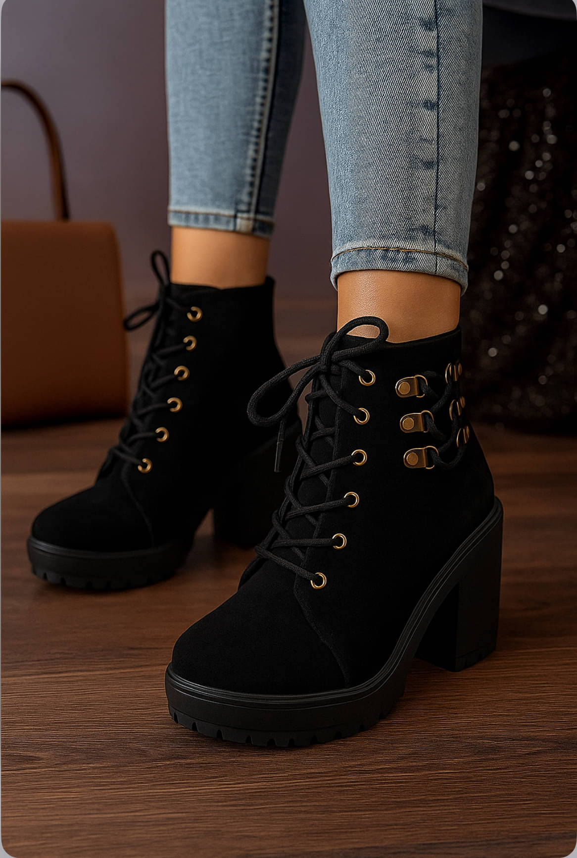     			vr the style Black Women's Ankle Length Boots