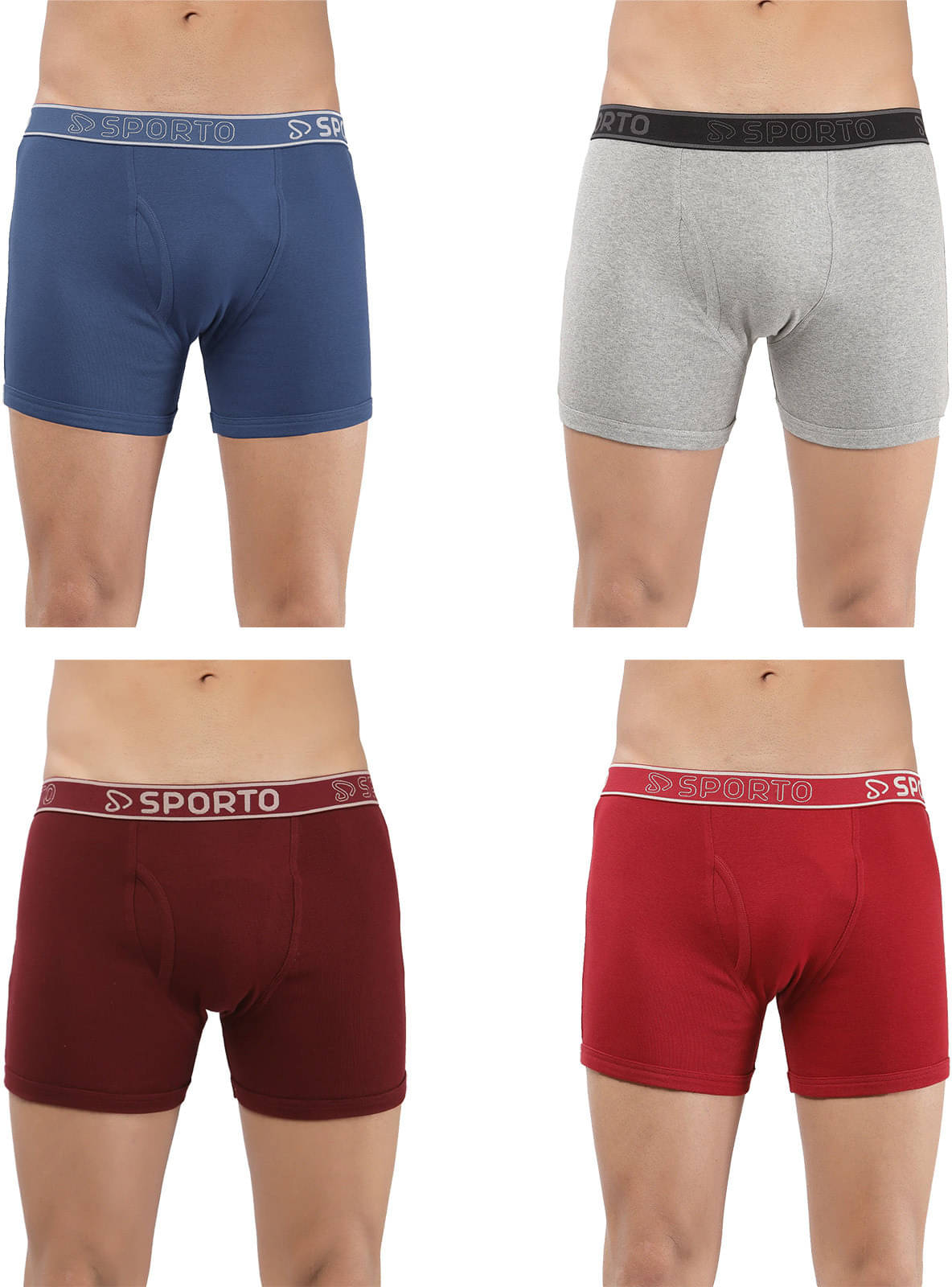     			Amul comfy Pack of 4 Cotton Trunks For Men's ( Multicolor )