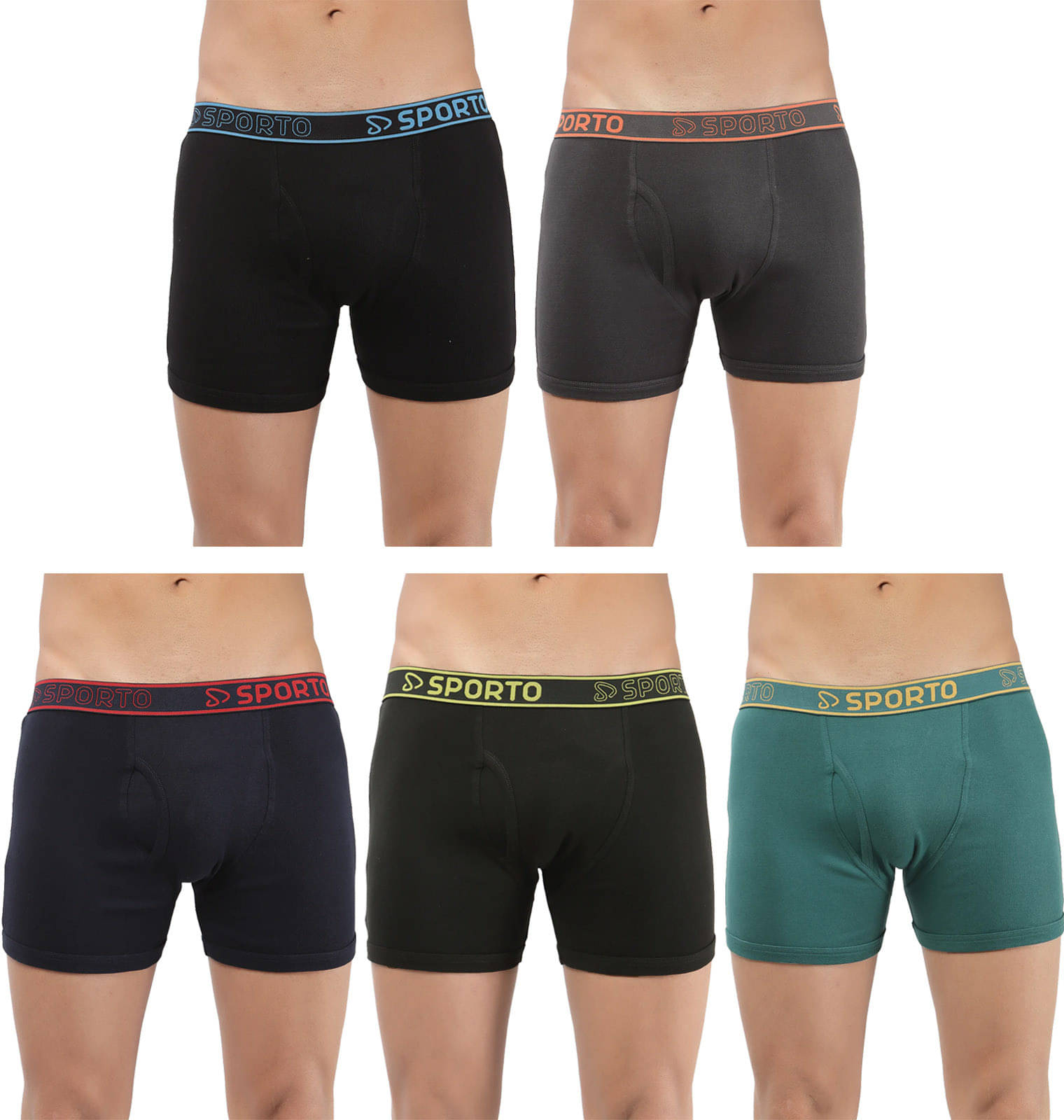 Amul comfy Pack of 5 Cotton Trunks For Men's ( Multicolor ) Amul comfy Pack of 5 Cotton Trunks For Men's ( Multicolor )