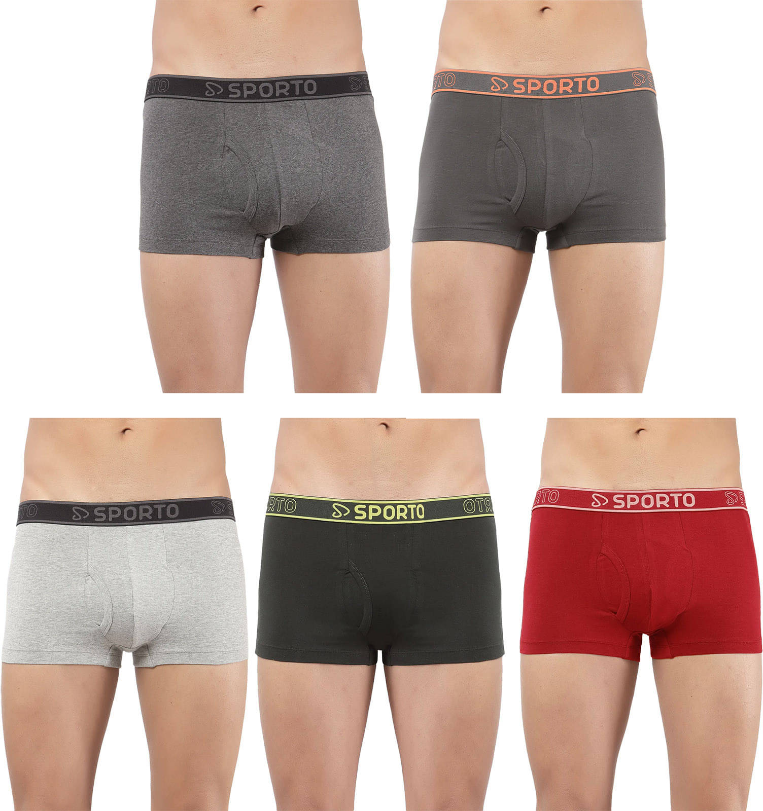 Amul comfy Pack of 5 Cotton Trunks For Men's ( Multicolor ) Amul comfy Pack of 5 Cotton Trunks For Men's ( Multicolor )