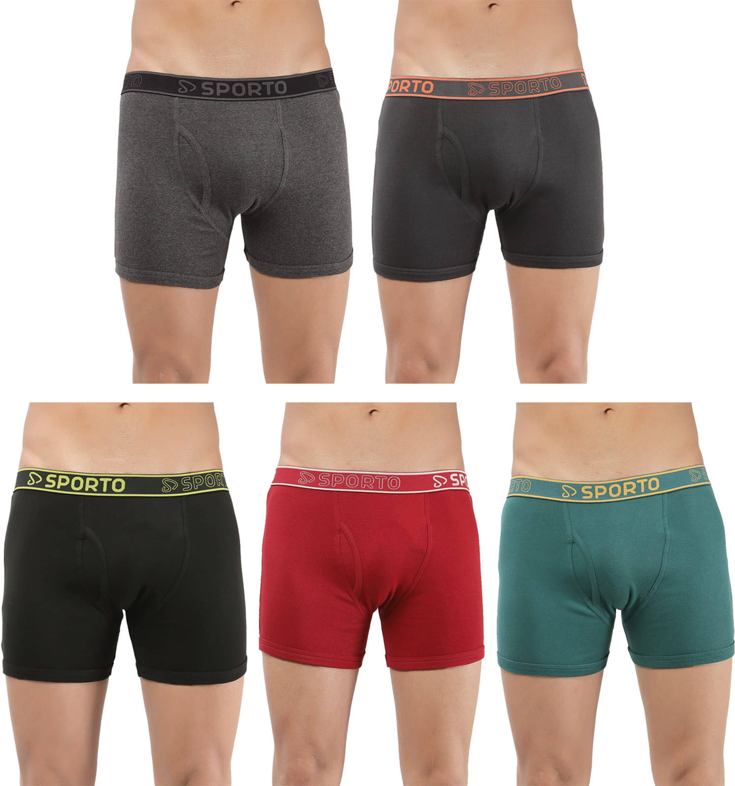 Amul comfy Pack of 5 Cotton Trunks For Men's ( Multicolor ) Amul comfy Pack of 5 Cotton Trunks For Men's ( Multicolor )