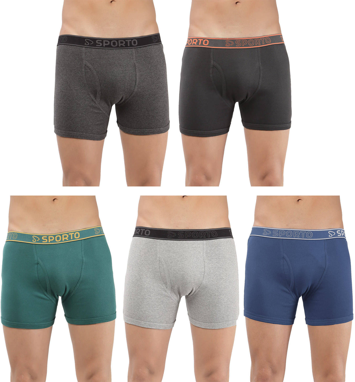Amul comfy Pack of 5 Cotton Trunks For Men's ( Multicolor ) Amul comfy Pack of 5 Cotton Trunks For Men's ( Multicolor )