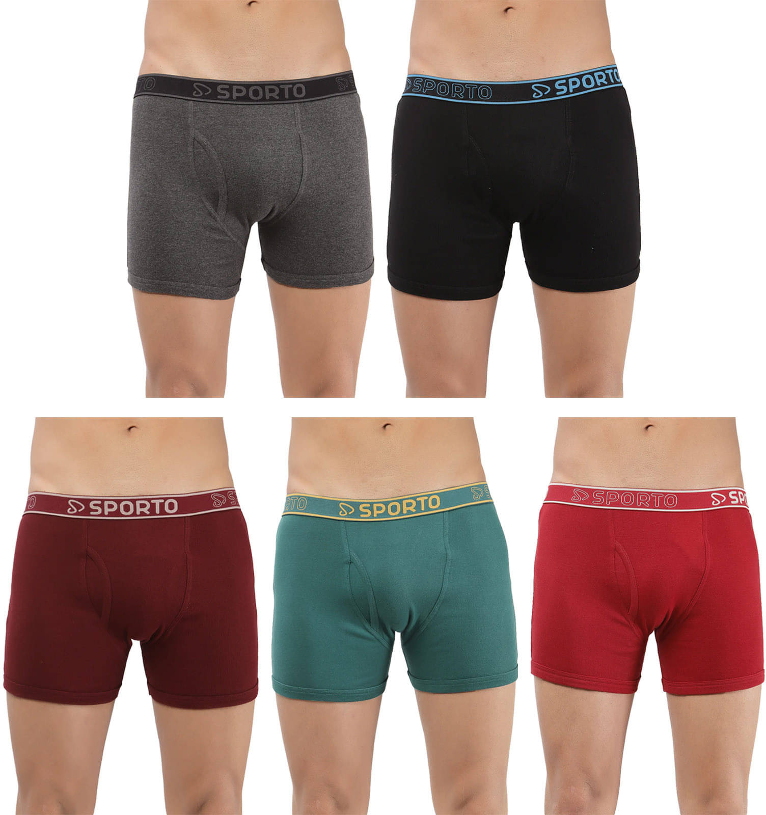 Amul comfy Pack of 5 Cotton Trunks For Men's ( Multicolor ) Amul comfy Pack of 5 Cotton Trunks For Men's ( Multicolor )