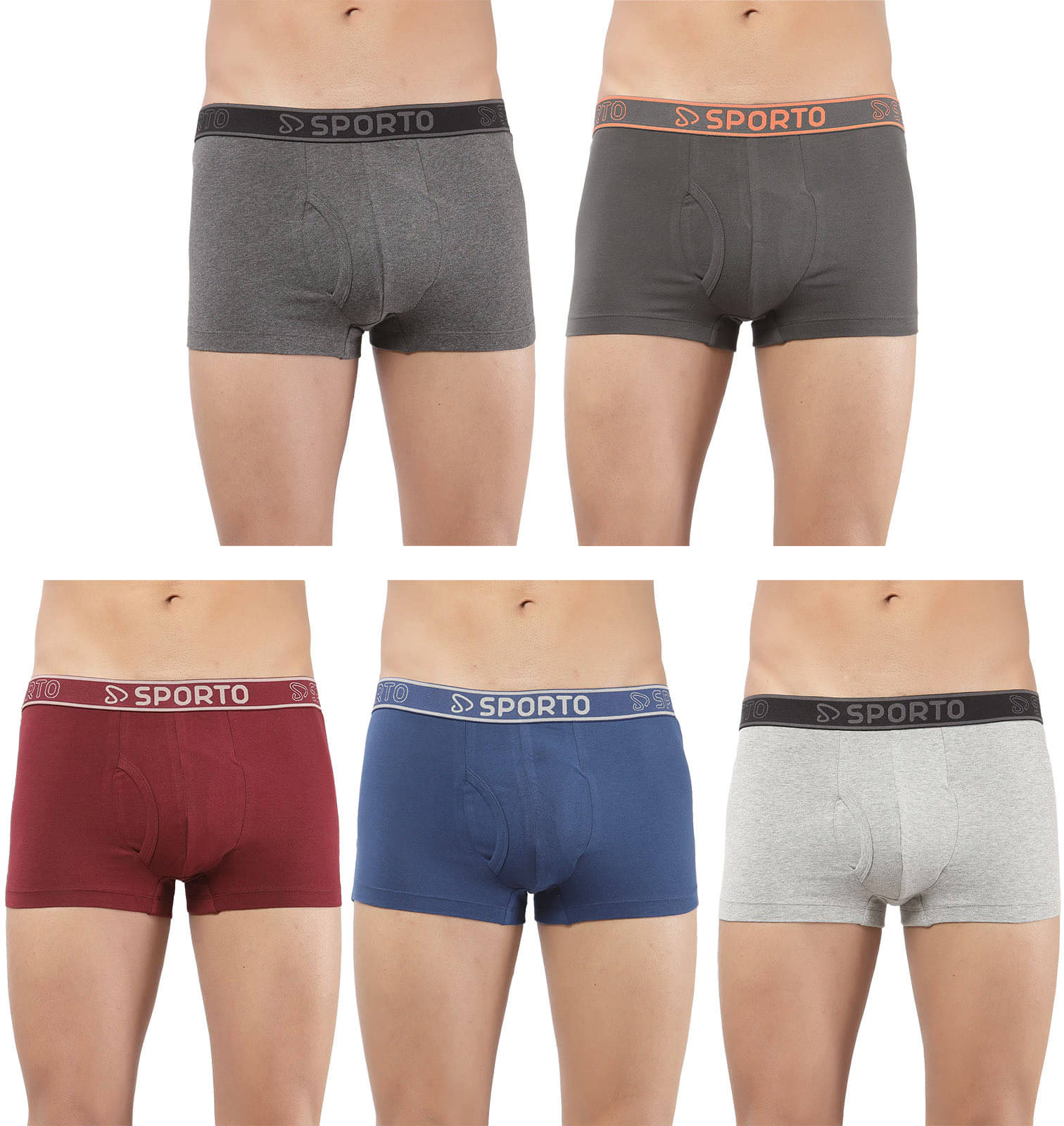Amul comfy Pack of 5 Cotton Trunks For Men's ( Multicolor ) Amul comfy Pack of 5 Cotton Trunks For Men's ( Multicolor )