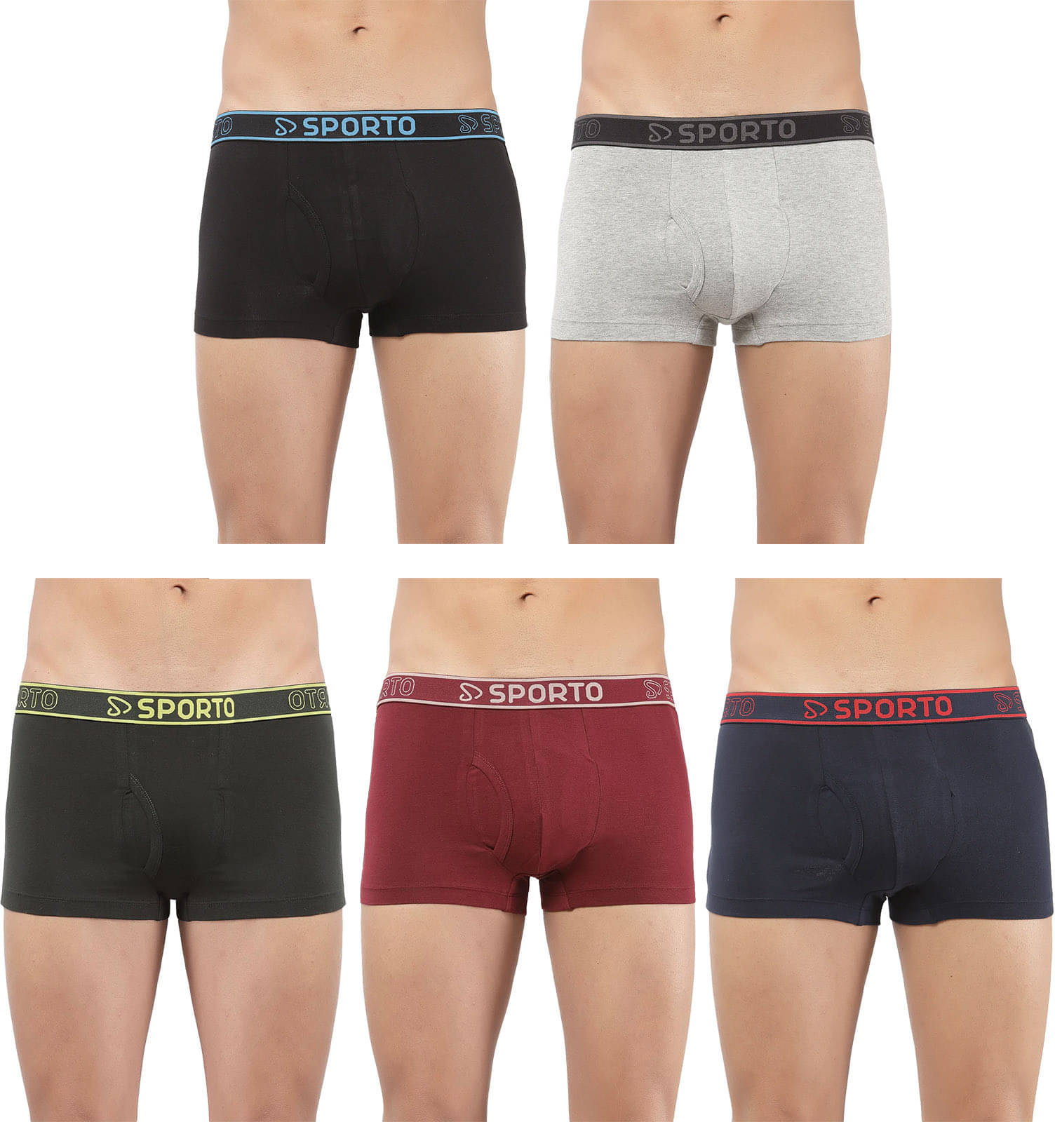 Amul comfy Pack of 5 Cotton Trunks For Men's ( Multicolor ) Amul comfy Pack of 5 Cotton Trunks For Men's ( Multicolor )