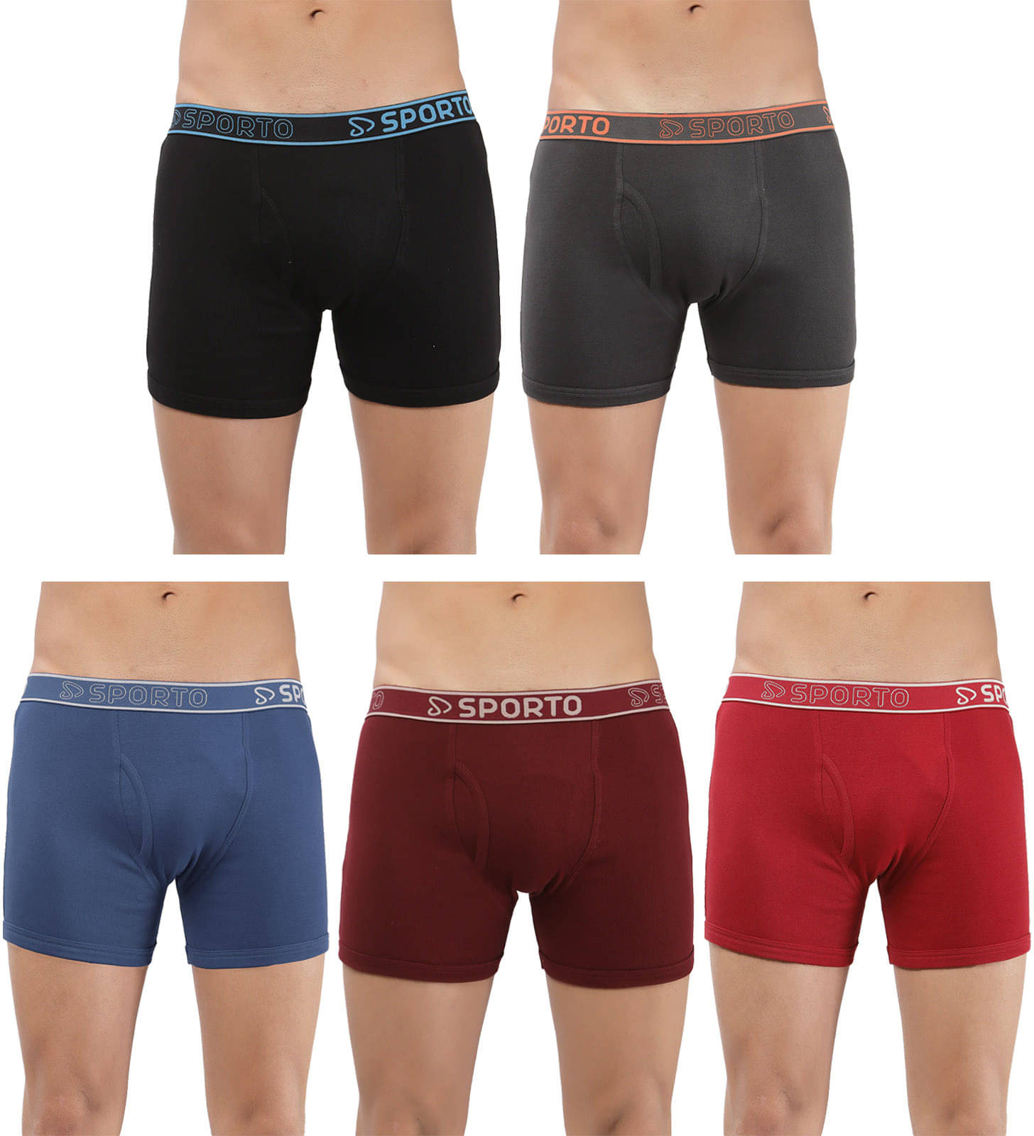 Amul comfy Pack of 5 Cotton Trunks For Men's ( Multicolor ) Amul comfy Pack of 5 Cotton Trunks For Men's ( Multicolor )
