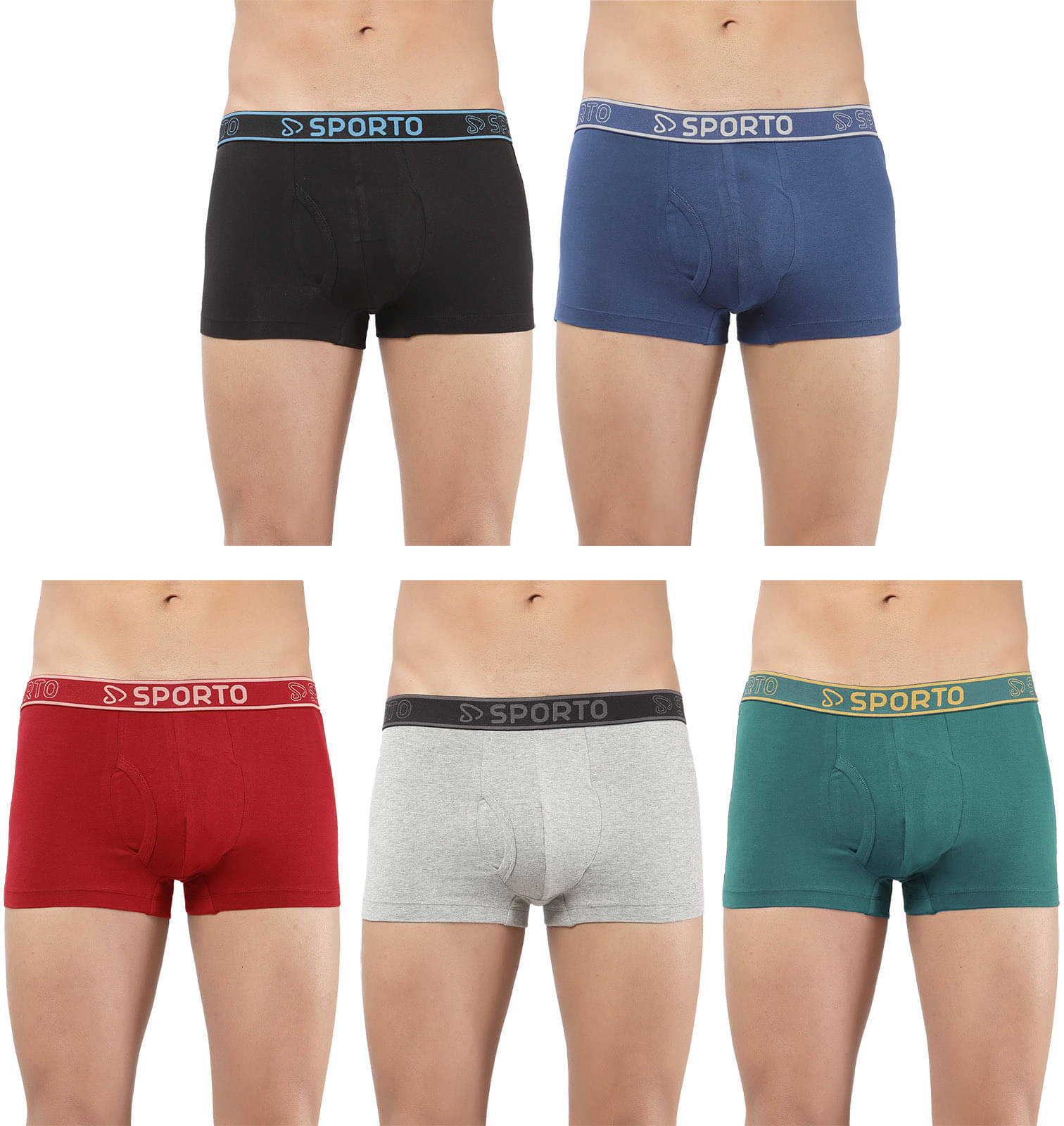 Amul comfy Pack of 5 Cotton Trunks For Men's ( Multicolor ) Amul comfy Pack of 5 Cotton Trunks For Men's ( Multicolor )