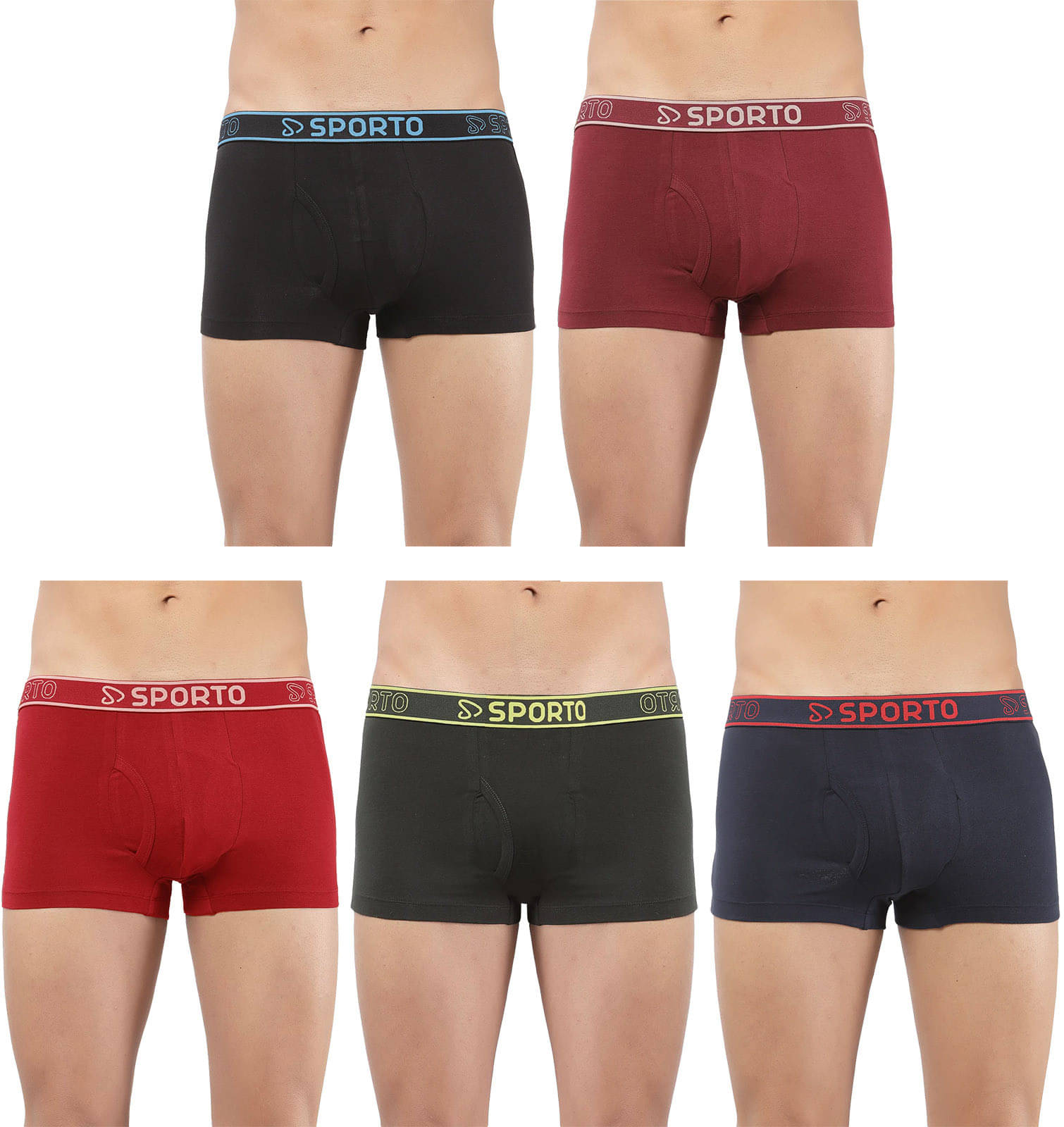 Amul comfy Pack of 5 Cotton Trunks For Men's ( Multicolor ) Amul comfy Pack of 5 Cotton Trunks For Men's ( Multicolor )