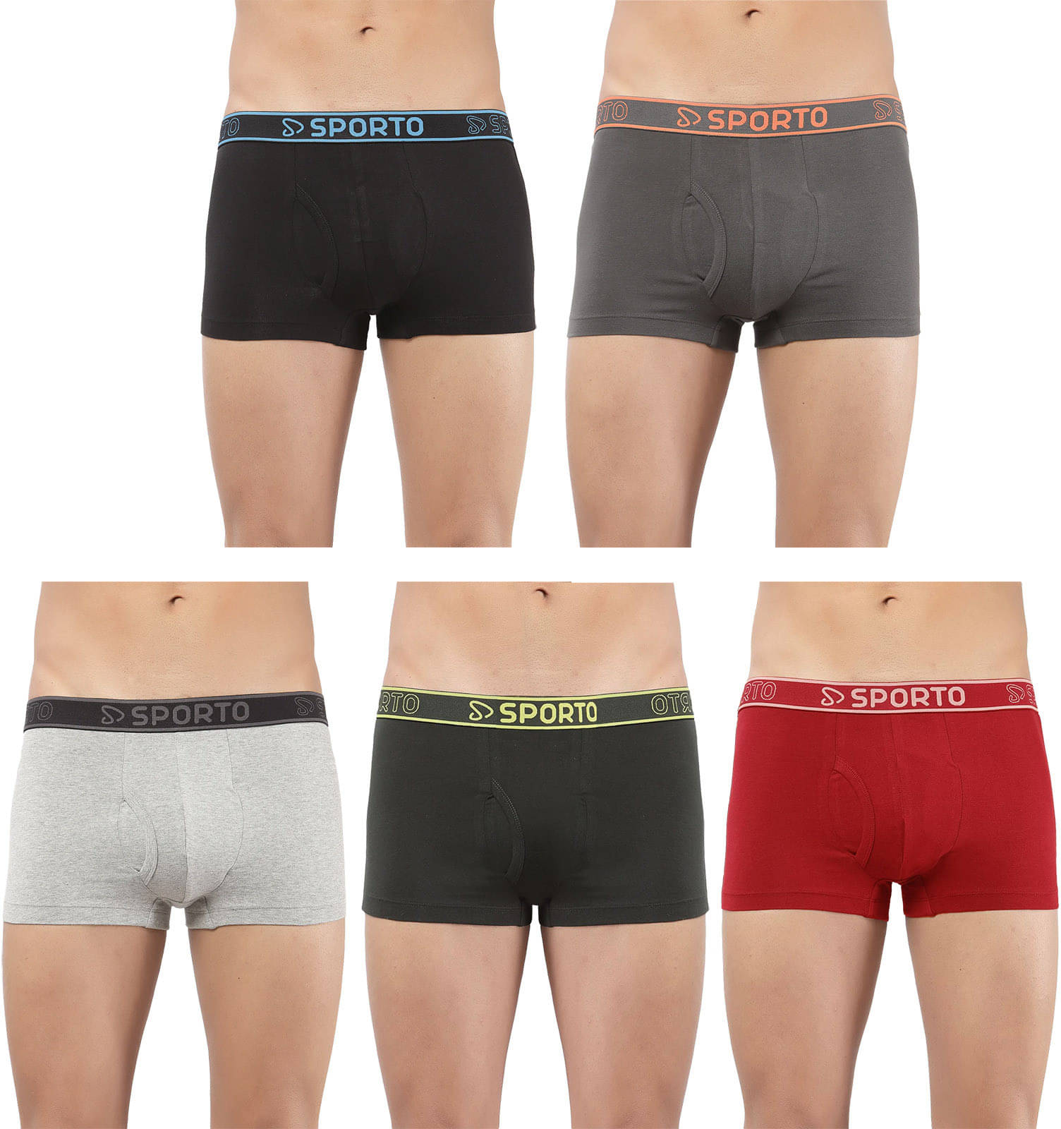 Amul comfy Pack of 5 Cotton Trunks For Men's ( Multicolor ) Amul comfy Pack of 5 Cotton Trunks For Men's ( Multicolor )