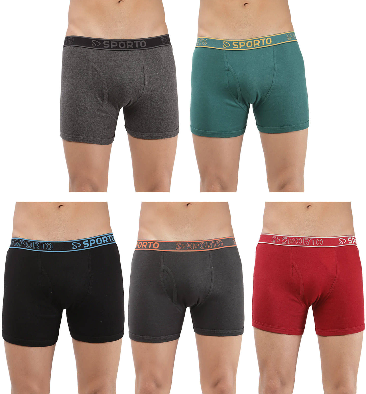 Amul comfy Pack of 5 Cotton Trunks For Men's ( Multicolor ) Amul comfy Pack of 5 Cotton Trunks For Men's ( Multicolor )