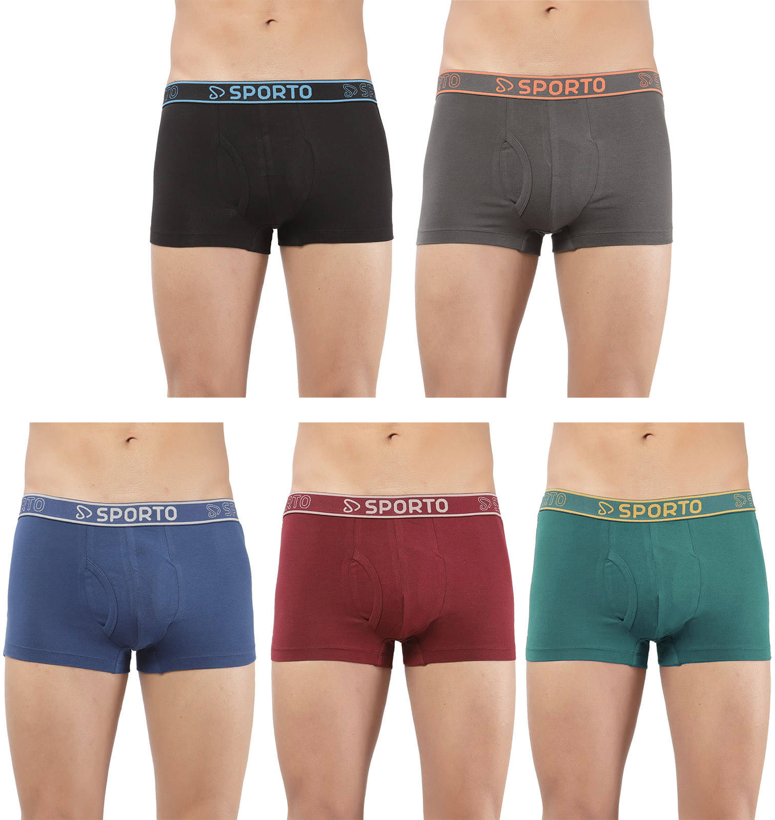 Amul comfy Pack of 5 Cotton Trunks For Men's ( Multicolor ) Amul comfy Pack of 5 Cotton Trunks For Men's ( Multicolor )