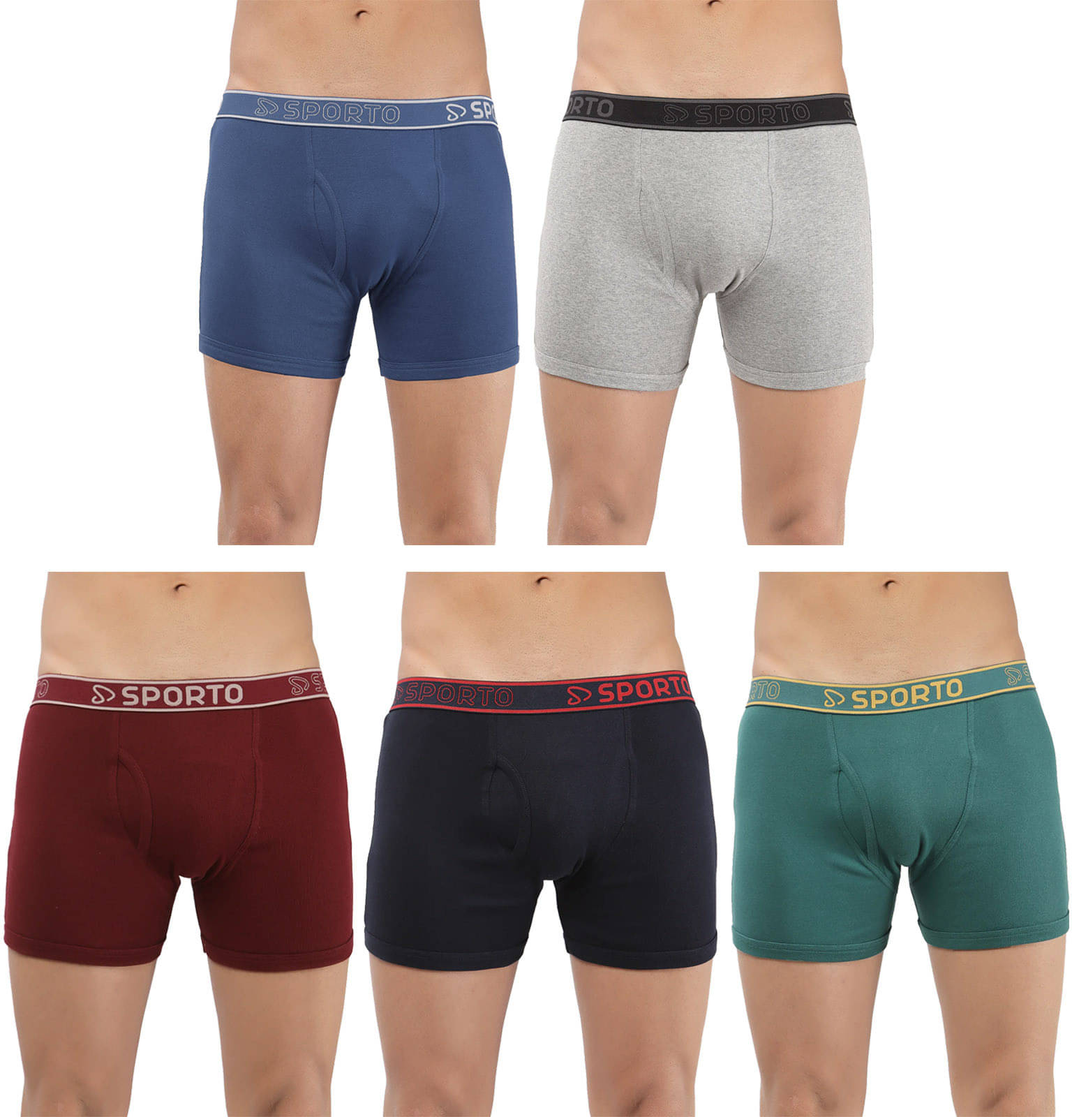 Amul comfy Pack of 5 Cotton Trunks For Men's ( Multicolor ) Amul comfy Pack of 5 Cotton Trunks For Men's ( Multicolor )