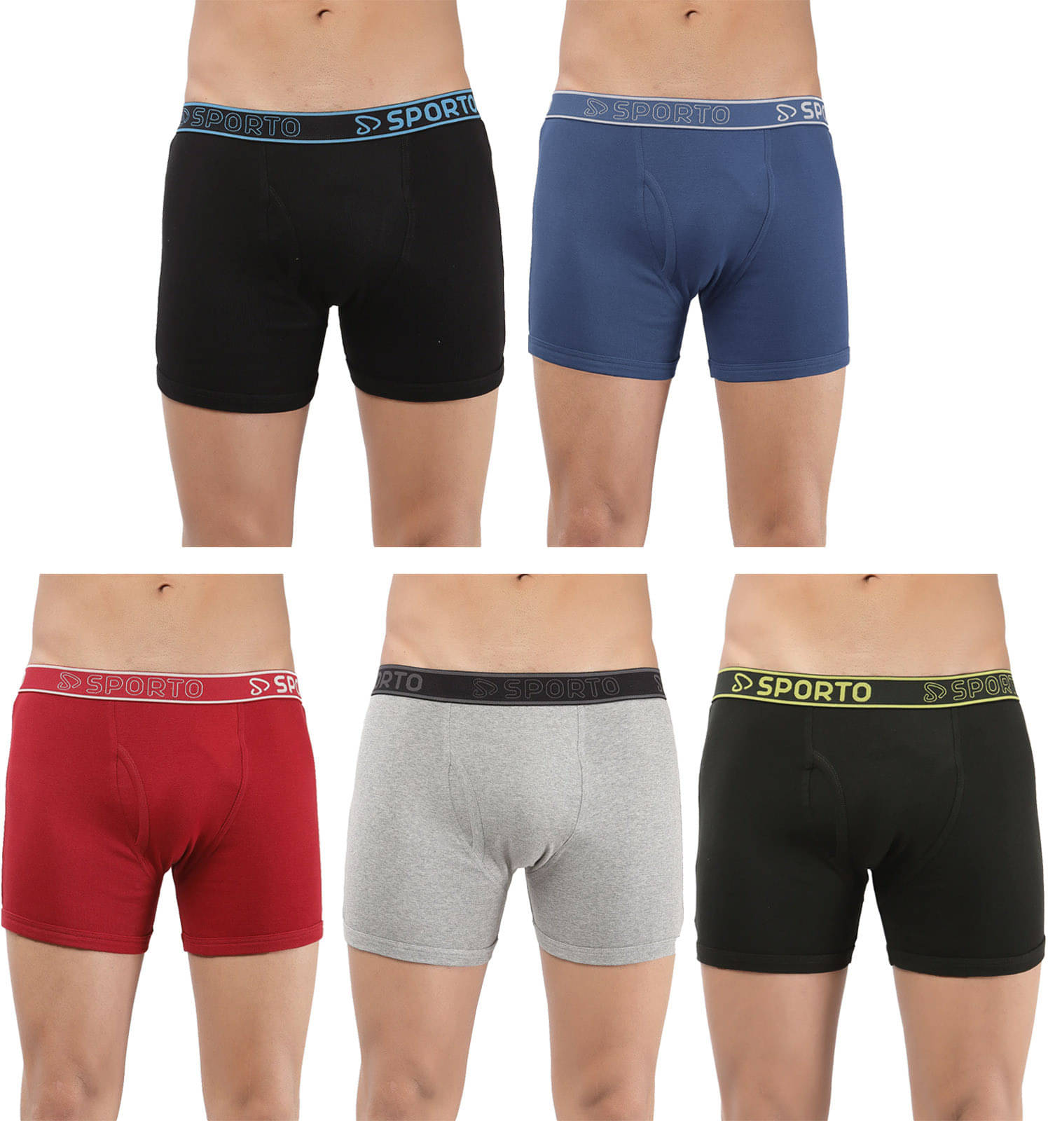     			Amul comfy Pack of 5 Cotton Trunks For Men's ( Multicolor )