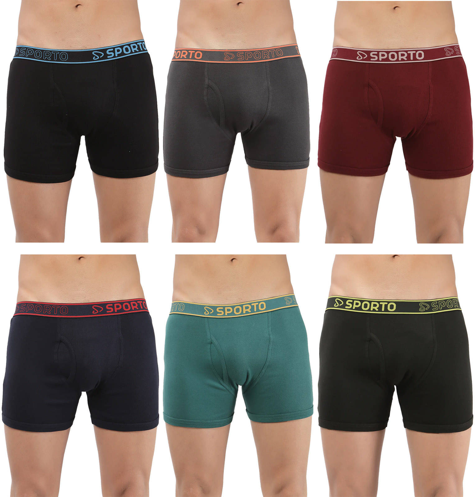 Amul comfy Pack of 6 Cotton Trunks For Men's ( Multicolor )     			Amul comfy Pack of 6 Cotton Trunks For Men's ( Multicolor )