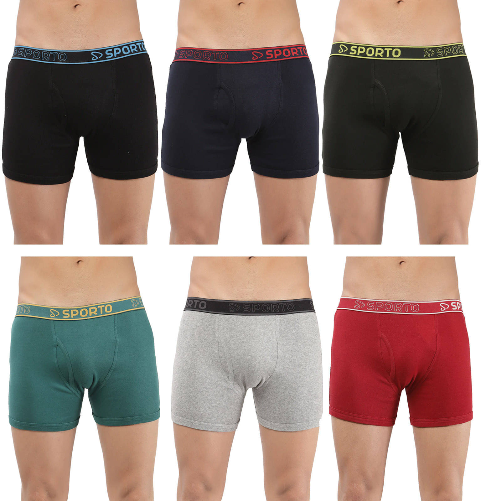     			Amul comfy Pack of 6 Cotton Trunks For Men's ( Multicolor )