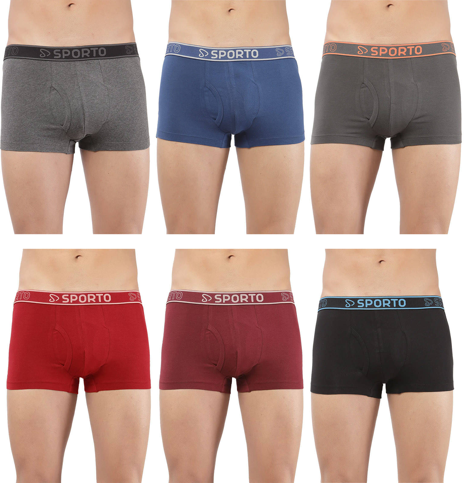 Amul comfy Pack of 6 Cotton Trunks For Men's ( Multicolor ) Amul comfy Pack of 6 Cotton Trunks For Men's ( Multicolor )