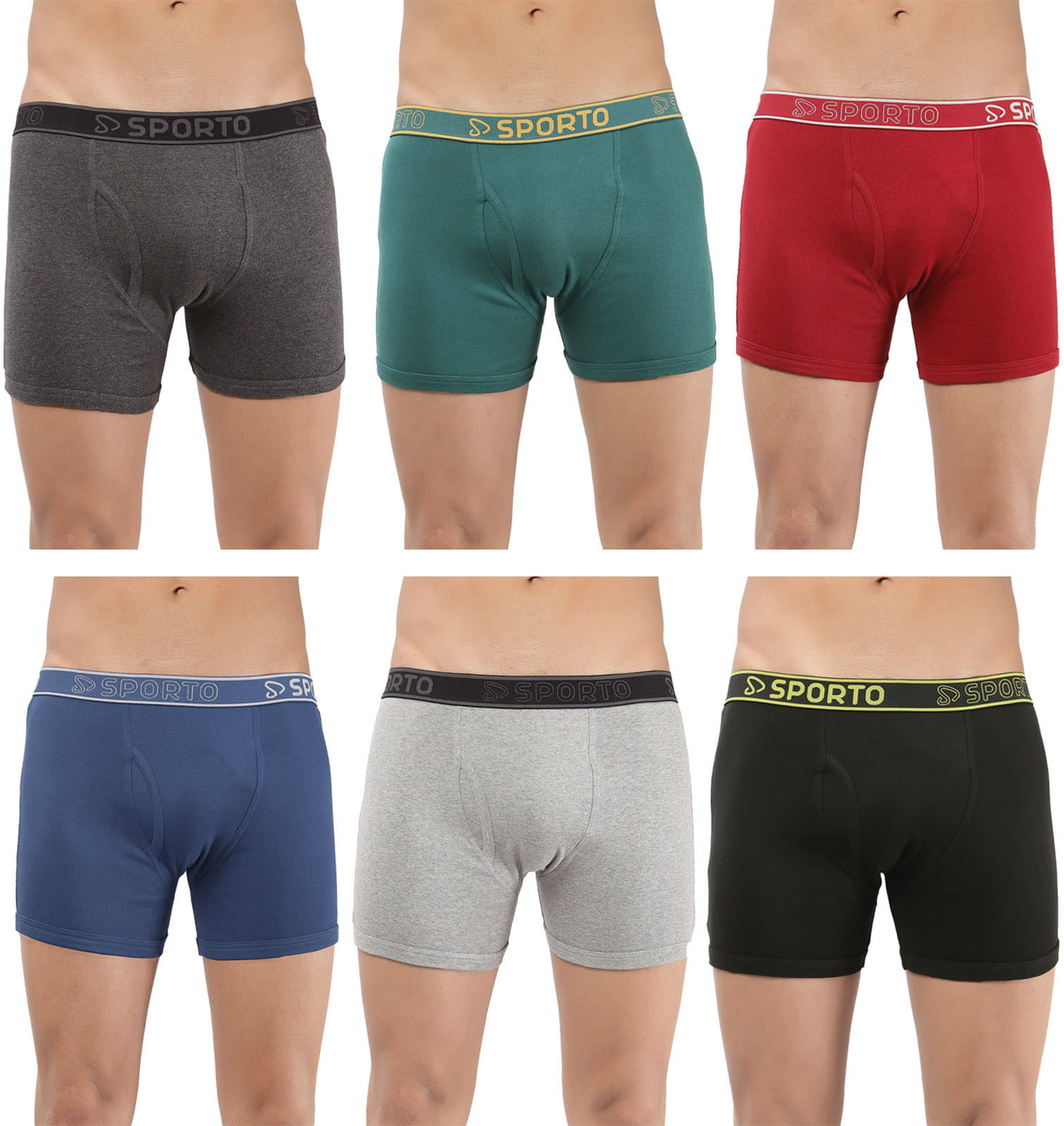 Amul comfy Pack of 6 Cotton Trunks For Men's ( Multicolor ) Amul comfy Pack of 6 Cotton Trunks For Men's ( Multicolor )