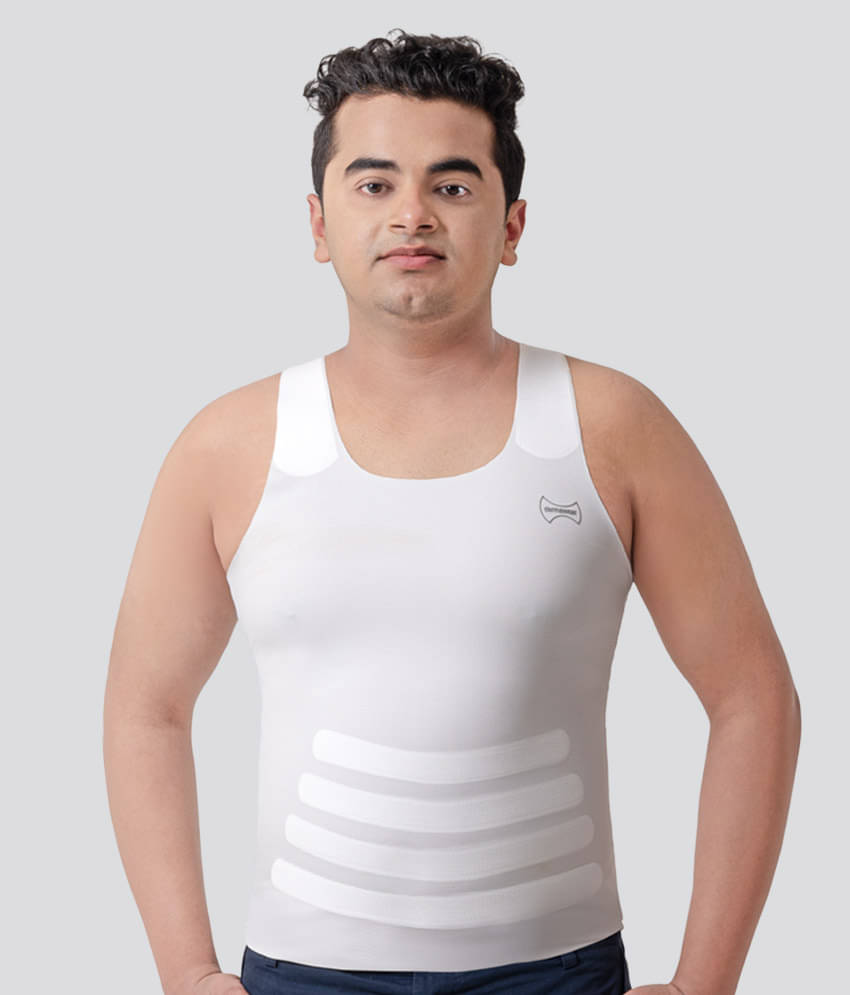 Dermawear Pack of 1 Men's Tummy Shaper ( White )     			Dermawear Pack of 1 Men's Tummy Shaper ( White )