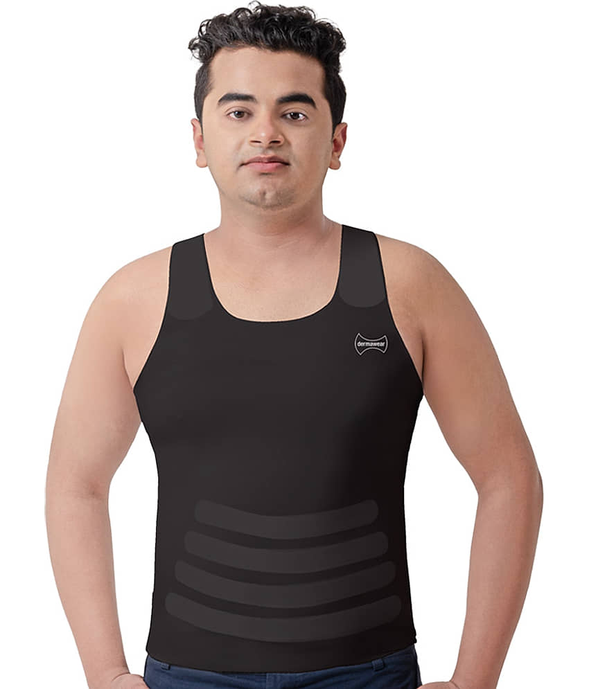 Dermawear Pack of 1 Men's Tummy Shaper ( Black ) - Shapewear | Buy online on ZillyBuy