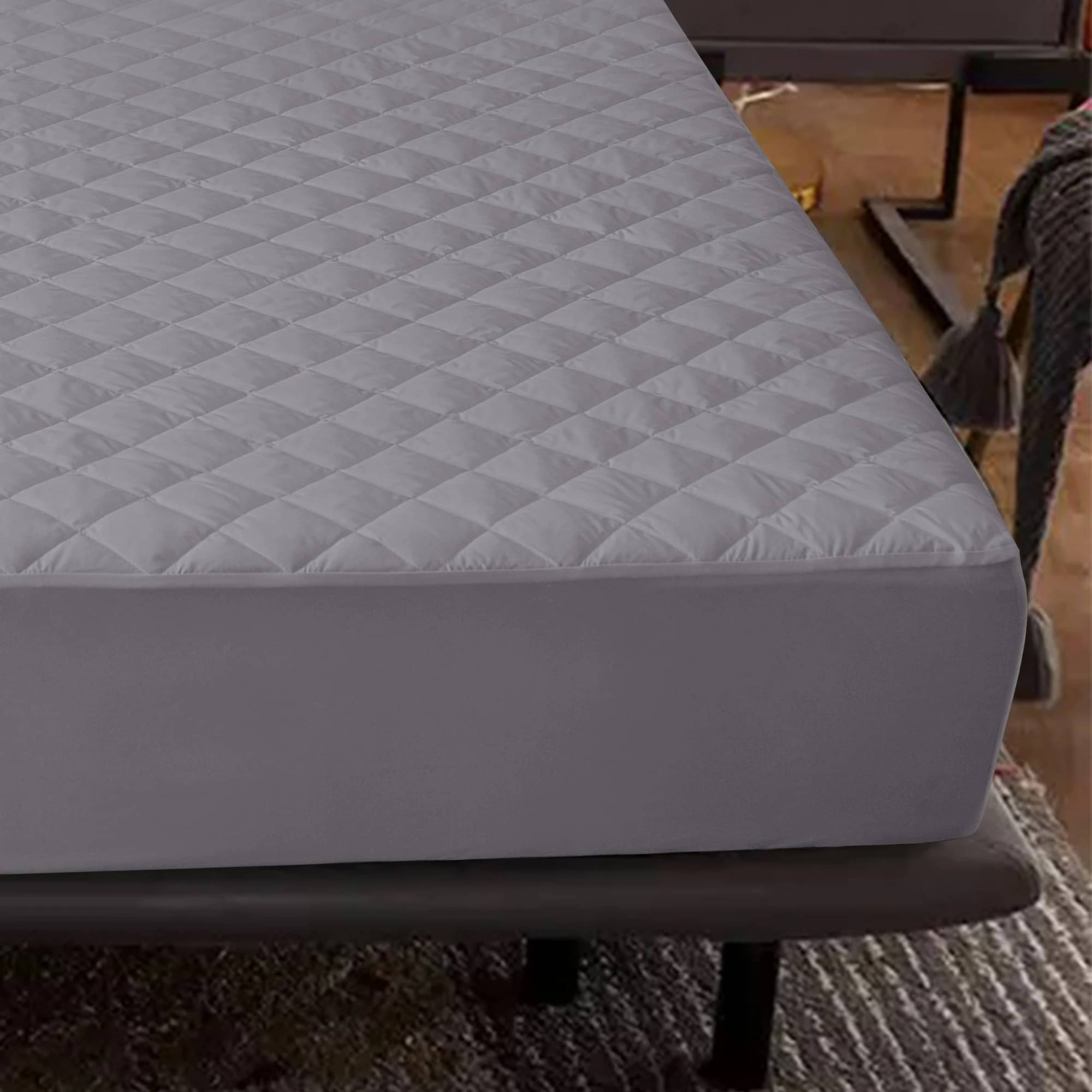     			Dream Care Grey Cotton Mattress Cover
