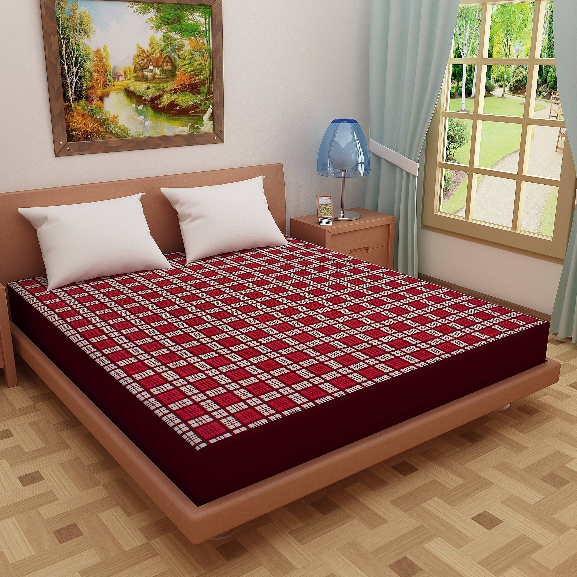 Dream Care Multi-Colour Cotton Mattress Cover Dream Care Multi-Colour Cotton Mattress Cover