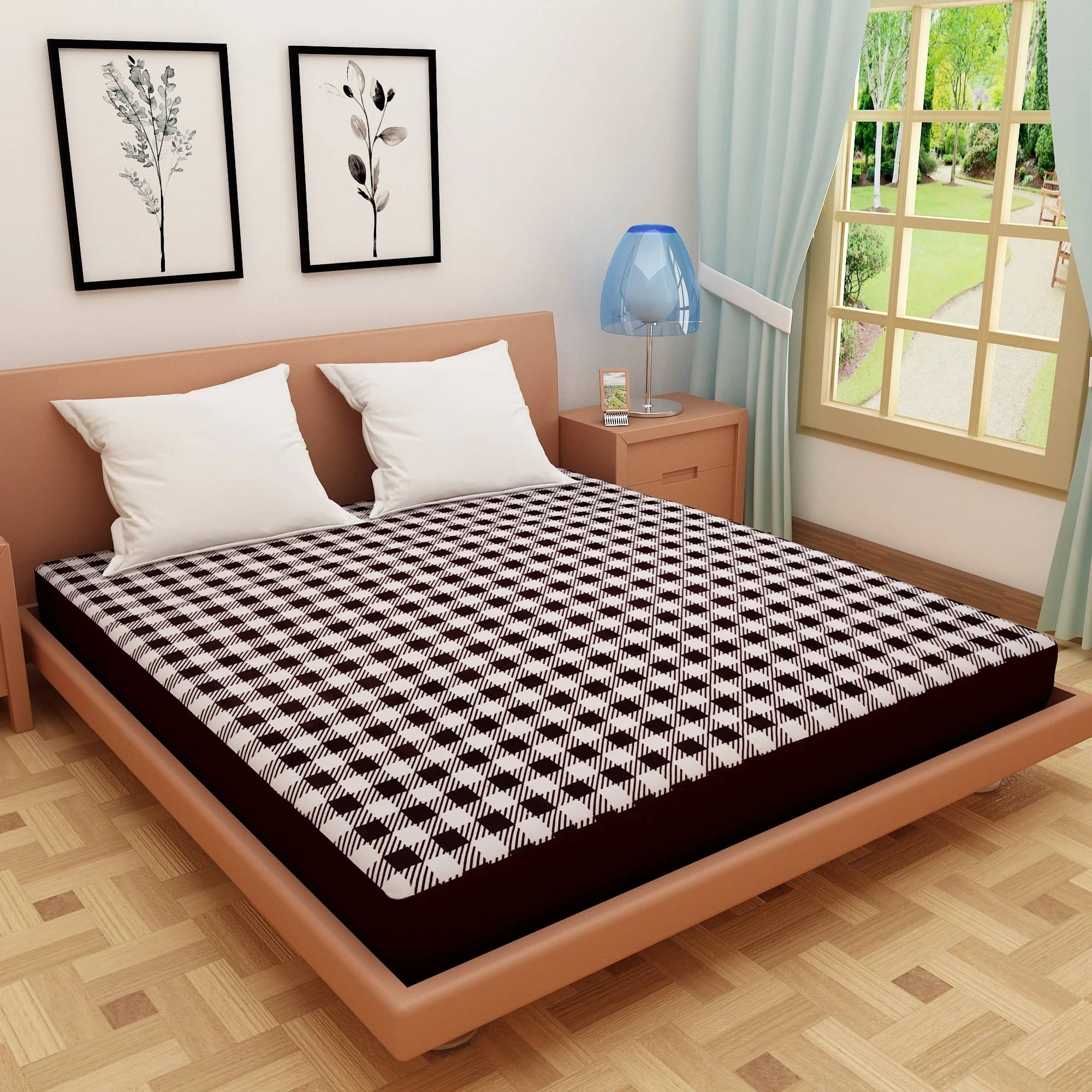 Dream Care Multi-Colour Cotton Mattress Cover     			Dream Care Multi-Colour Cotton Mattress Cover