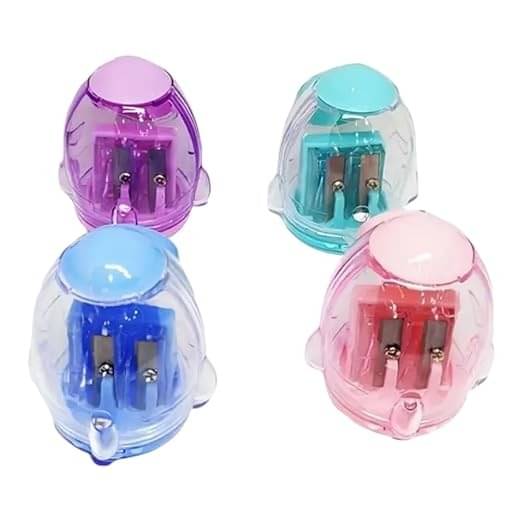     			Freedy 4Pc Cutest Newest Look Pencil Sharpener for Kids B'day Return Gift Trendy Designer Sharpeners  (Set of 1, Multicolor)