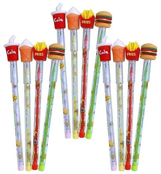    			Freedy Pack of 12Pc Fast Food Colorful Pencils for Boys and Girls,Party,Return Gifts Pencil  (Set of 1, Multicolor)