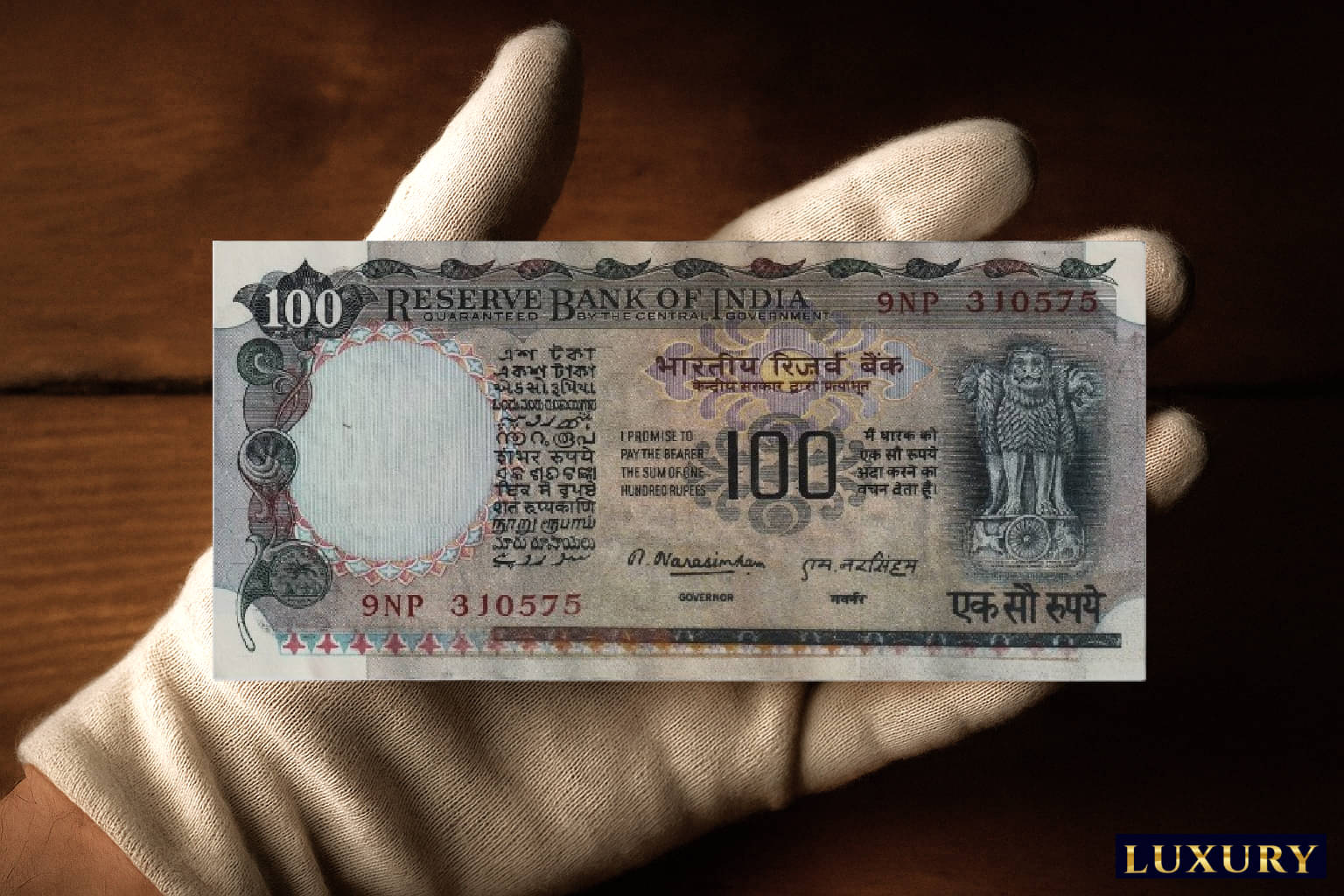 M, Narrasimham Rare 100 Rupees, Aggriculture old India very beautiful Fancy note M, Narrasimham Rare 100 Rupees, Aggriculture old India very beautiful Fancy note