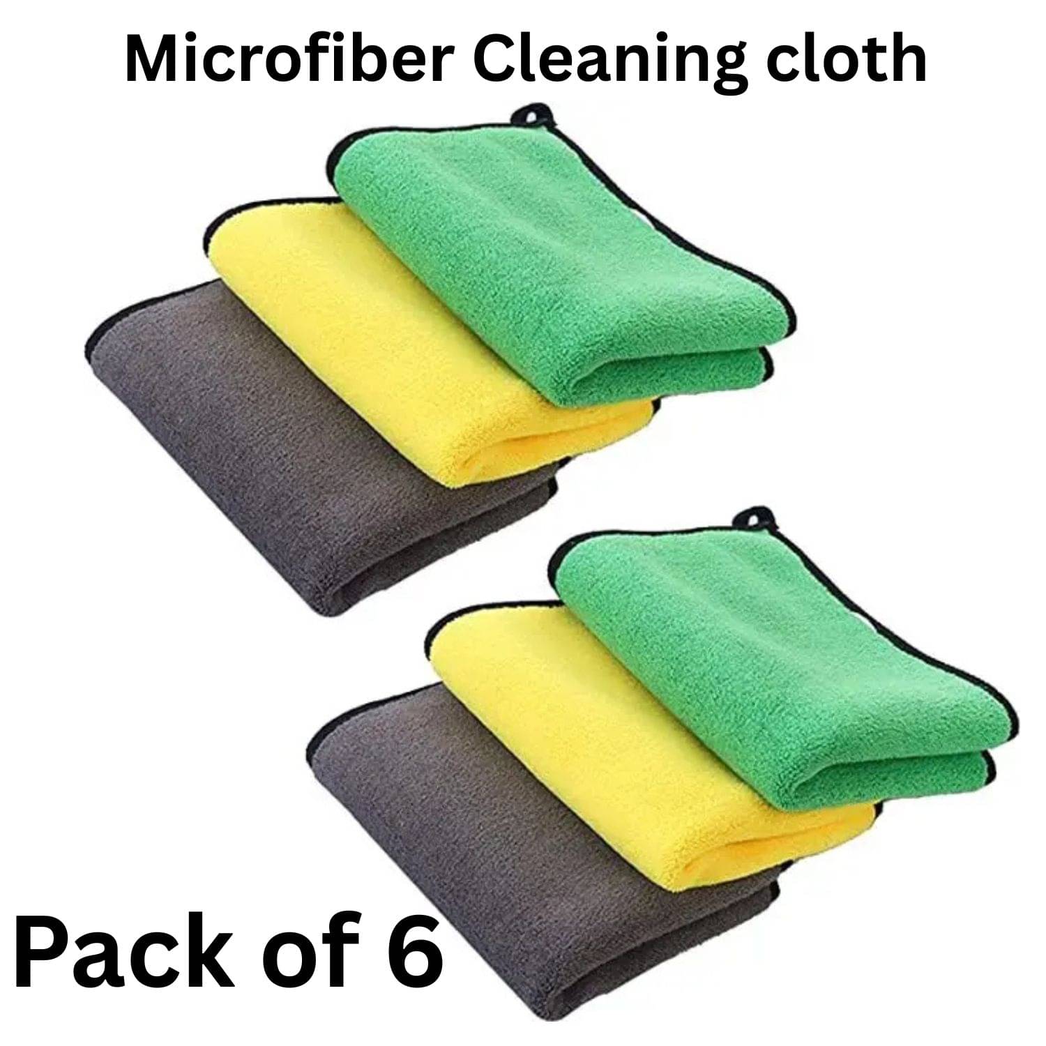     			Microfiber Cloth 800 Gsm - Pack of 3(30X40 cm)-Comes in Random Colours, Multi-Purpose cleaning cloth/Towel, microfiber towels for cars, car cleaning cloth, car washing cloth, drying towel, car towel, car cleaning cloth, glass cleaning cloth