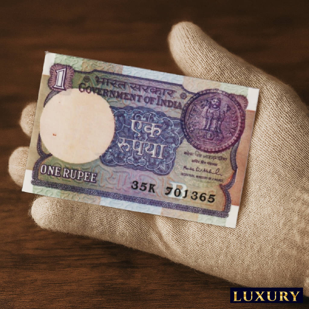     			Rare 1995 Year 1 Rupee Unique old India Very Beautiful old Note
