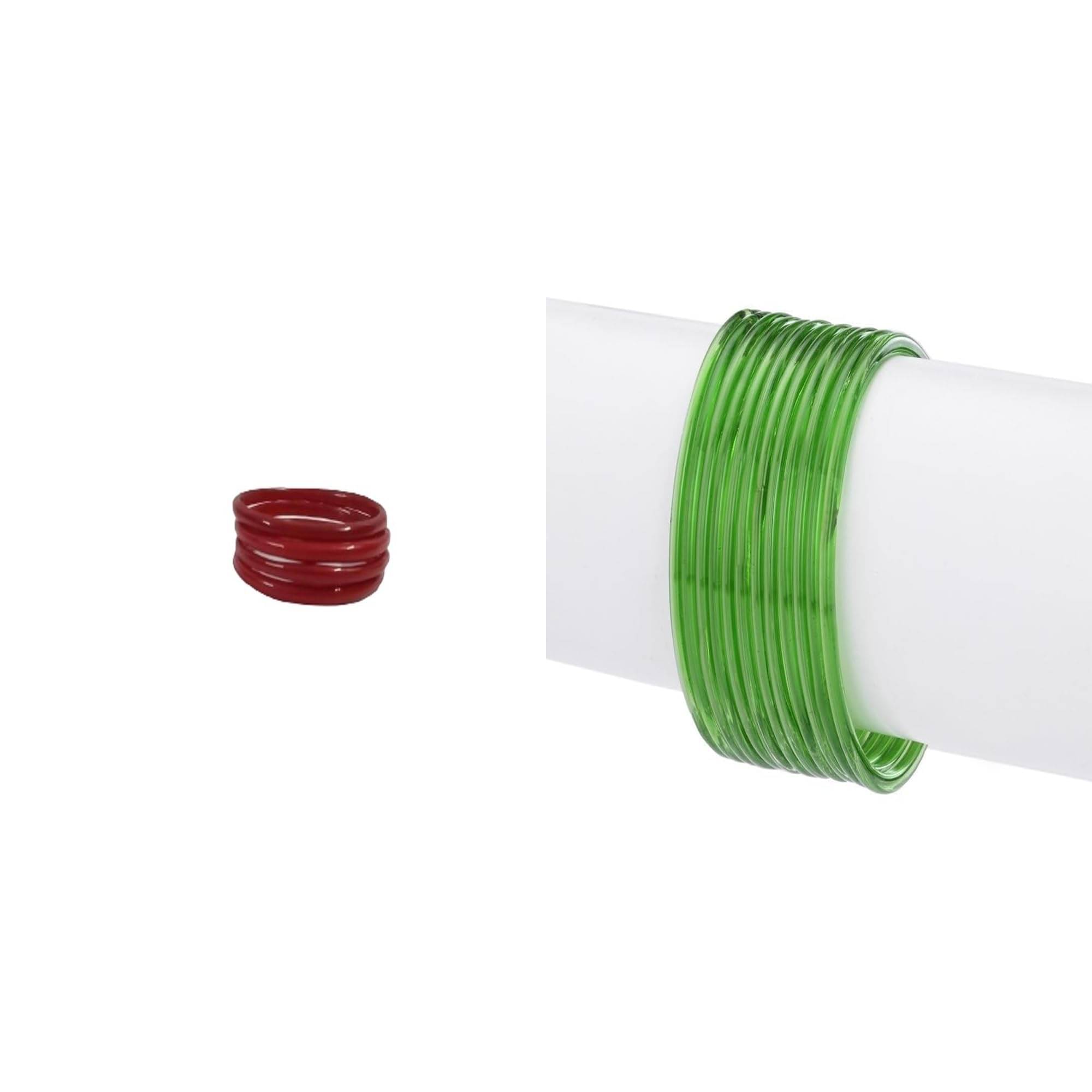 1st Time Multicolor Bangle Set ( Pack of 2 ) 1st Time Multicolor Bangle Set ( Pack of 2 )