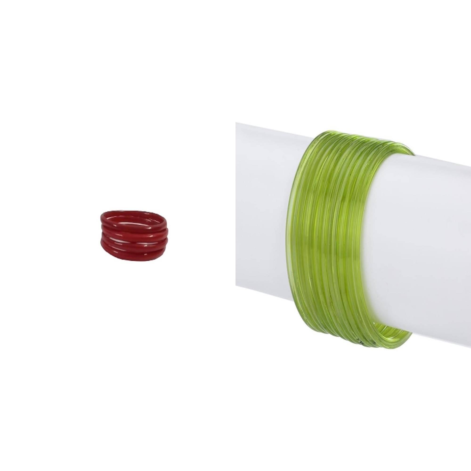     			1st Time Multicolor Bangle Set ( Pack of 2 )