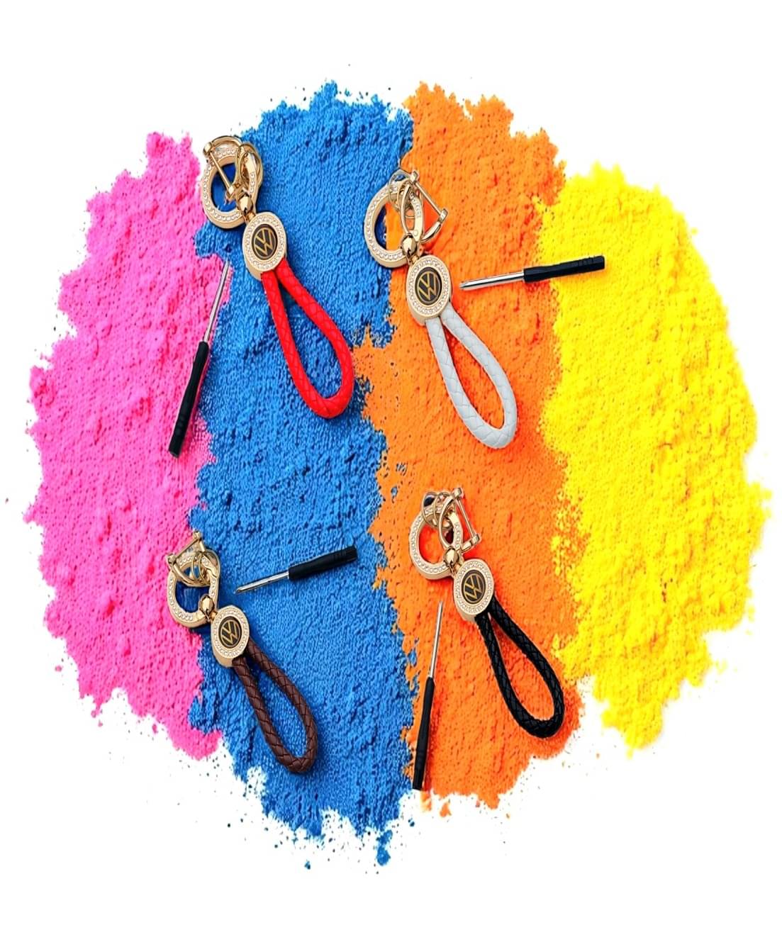     			ADOREAL Assorted Metal Keychain - Pack of 1