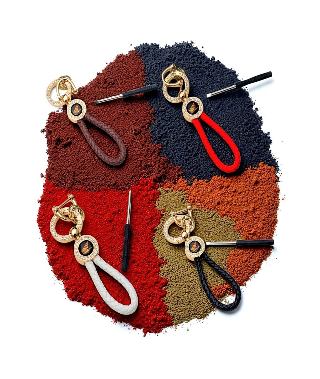 ADOREAL Multicolor Men's Logo Keychain ( Pack of 1 ) ADOREAL Multicolor Men's Logo Keychain ( Pack of 1 )