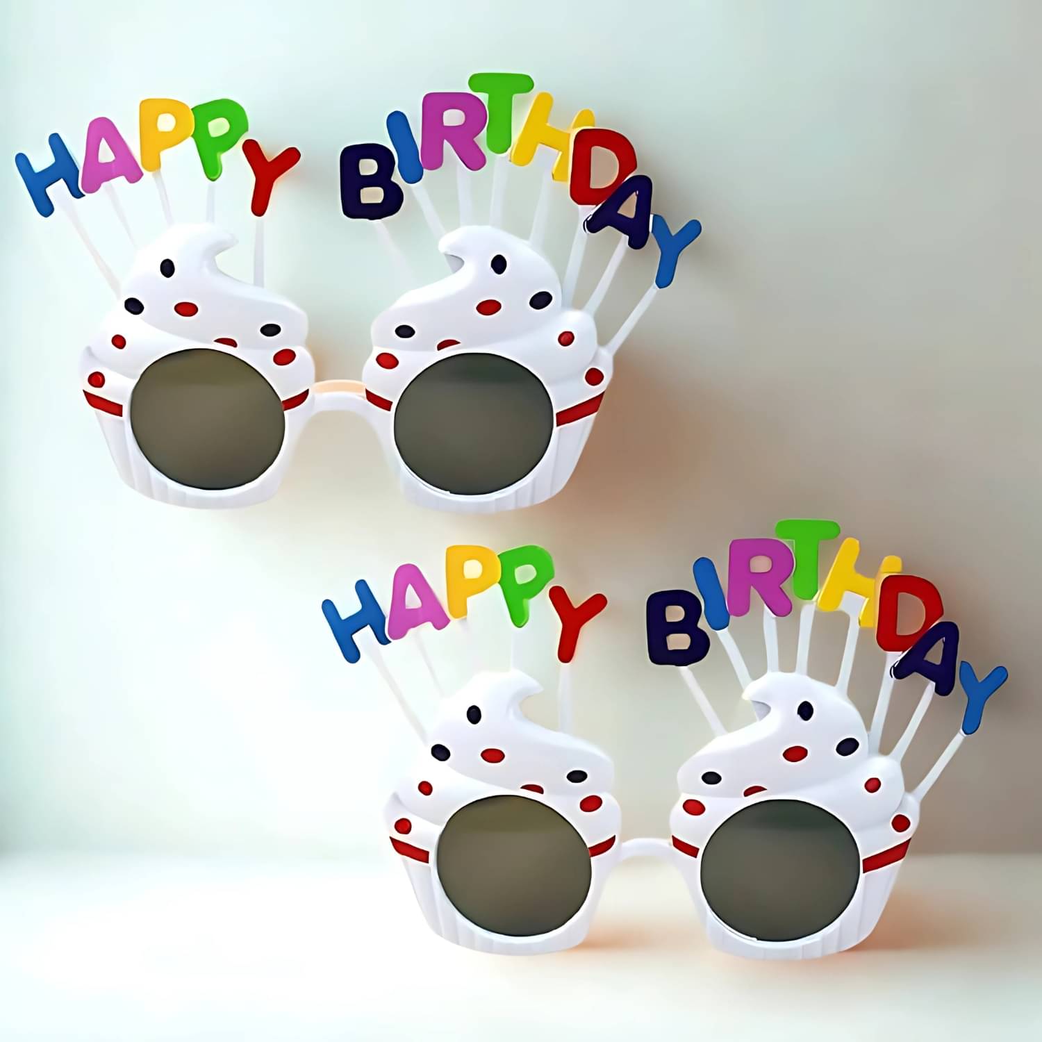 Baskety White Round Sunglasses ( Pack of 2 ) Baskety White Round Sunglasses ( Pack of 2 )